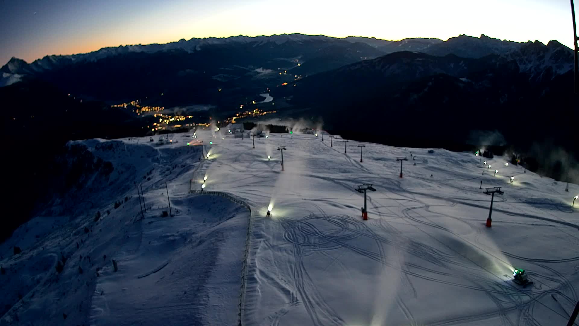 Kronplatz-Gipfel | Blick nach Olang – Valdaora