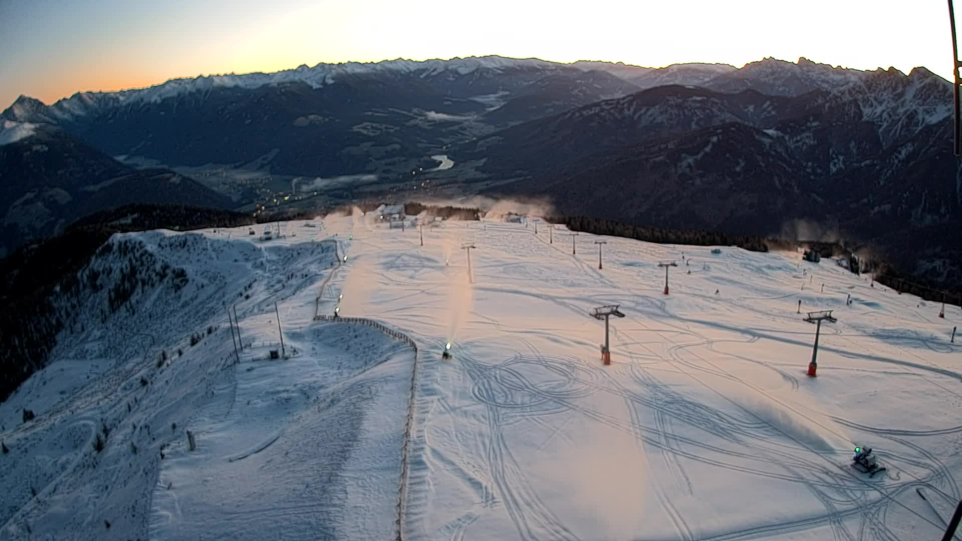 Kronplatz-Gipfel | Blick nach Olang – Valdaora