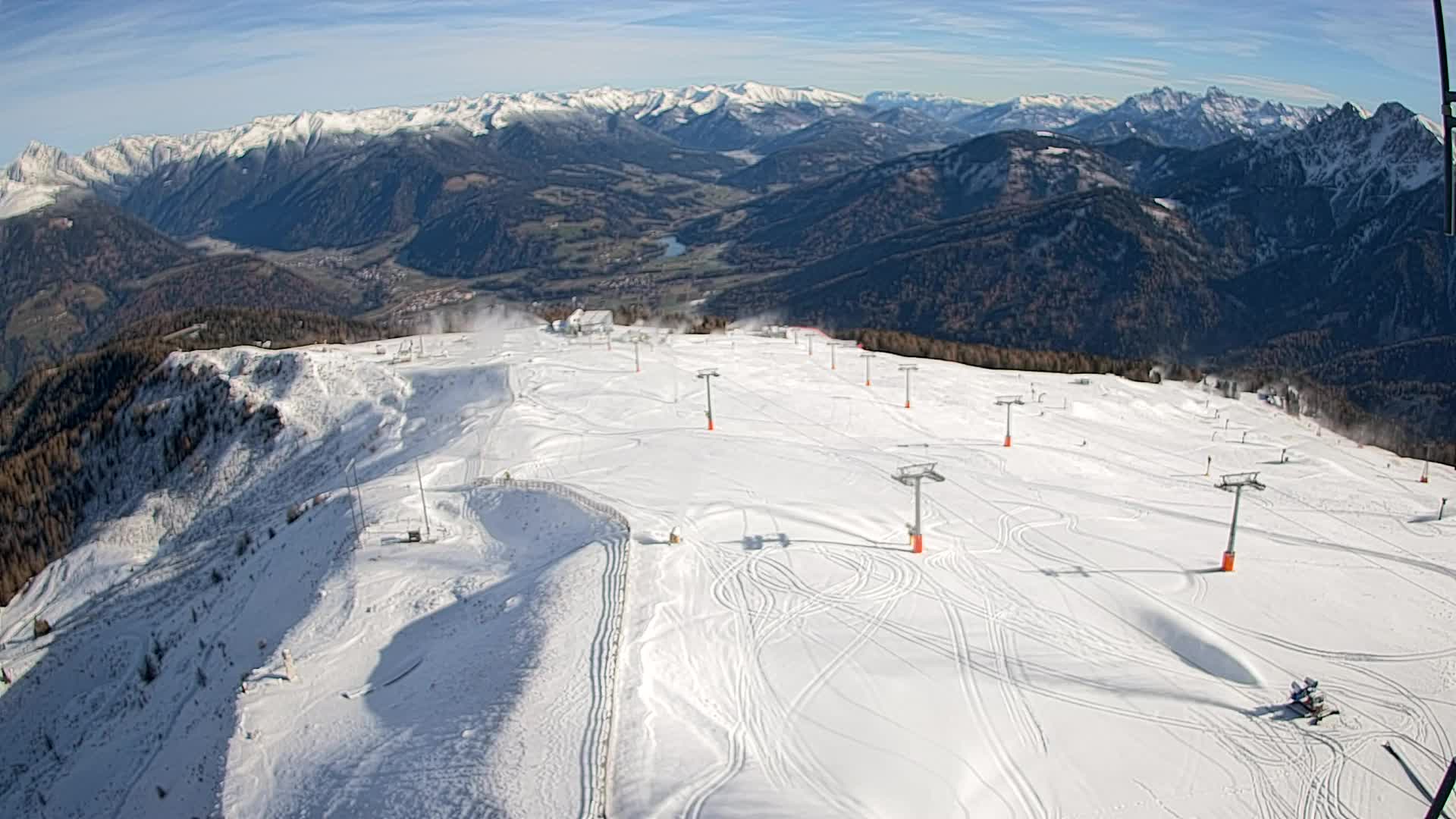 Kronplatz-Gipfel | Blick nach Olang – Valdaora