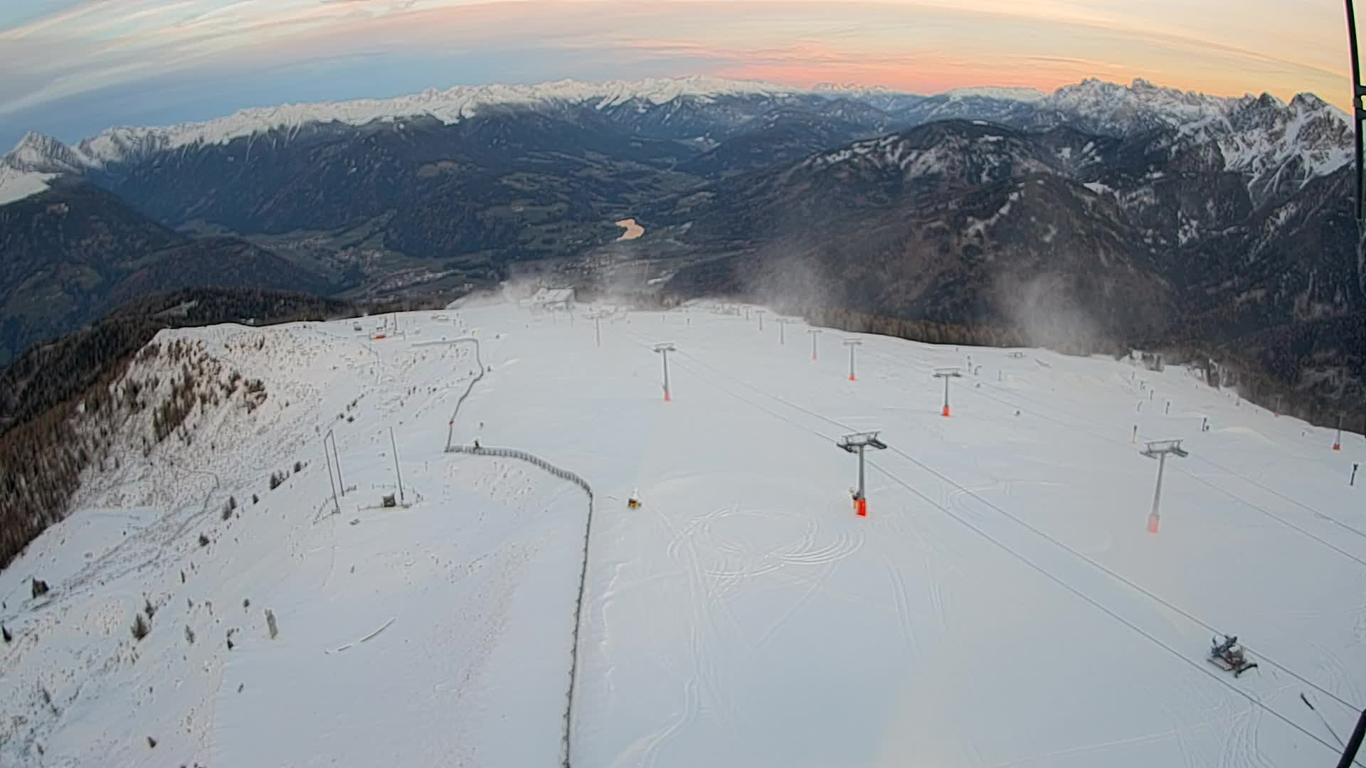 Kronplatz-Gipfel | Blick nach Olang – Valdaora