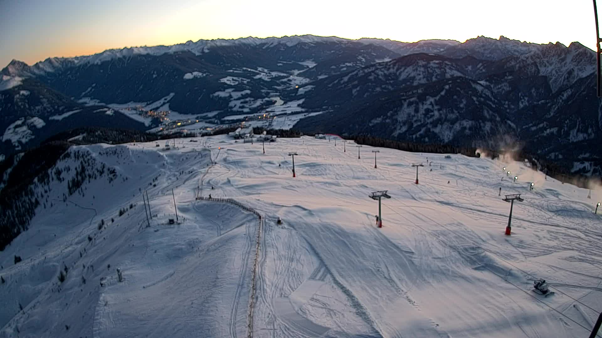 Kronplatz-Gipfel | Blick nach Olang – Valdaora