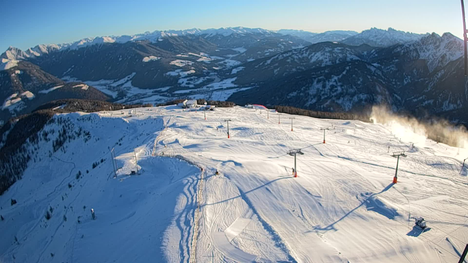 Kronplatz-Gipfel | Blick nach Olang – Valdaora