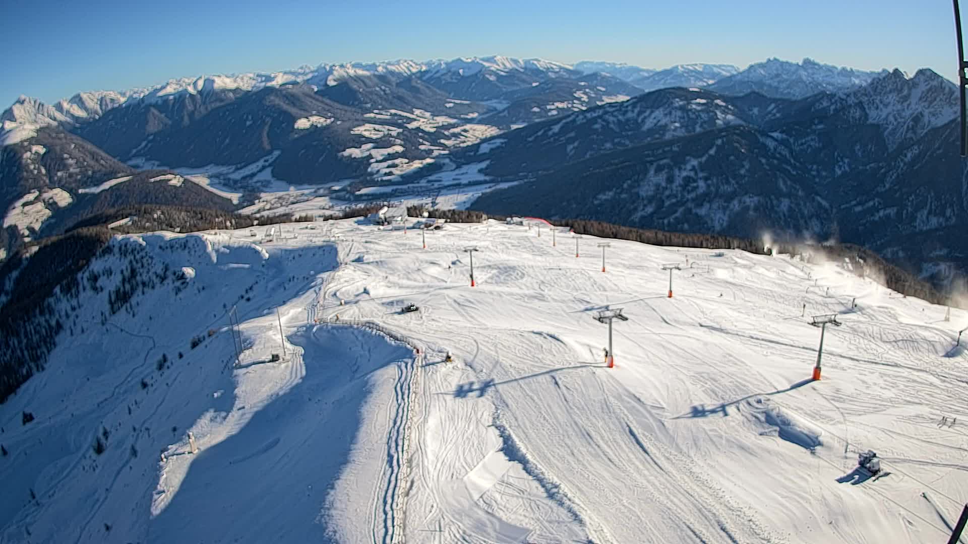 Kronplatz-Gipfel | Blick nach Olang – Valdaora