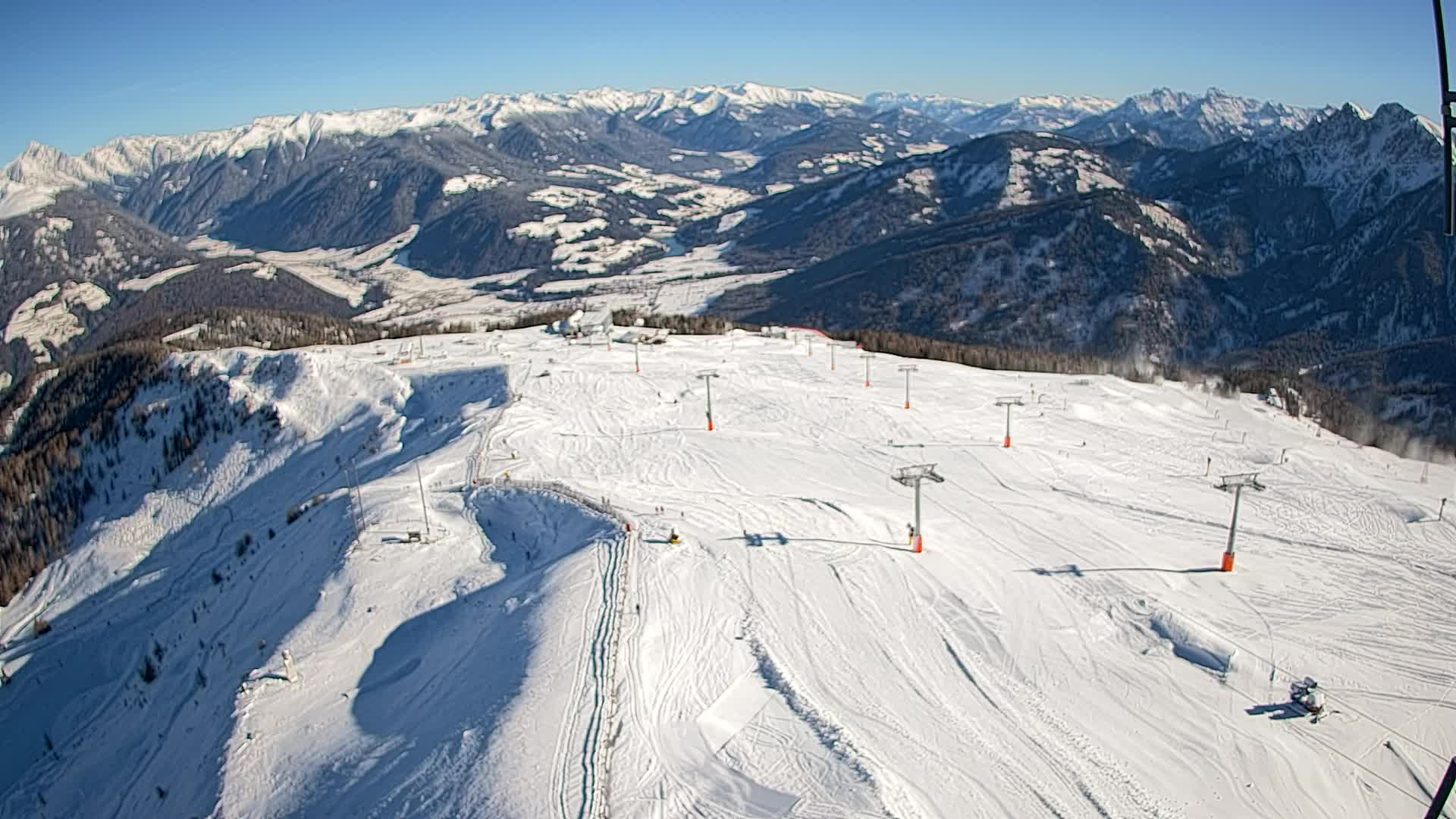 Kronplatz-Gipfel | Blick nach Olang – Valdaora
