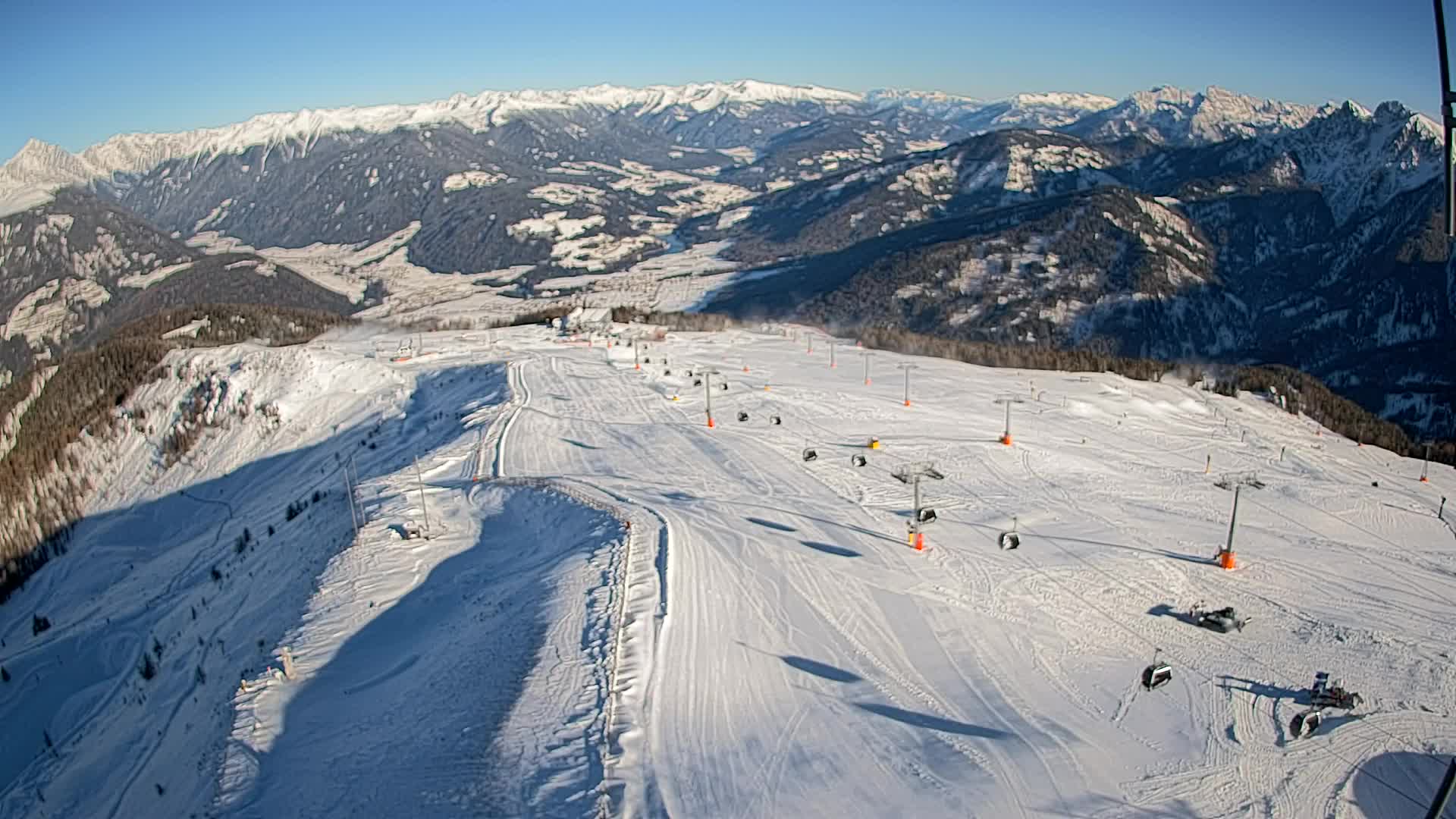 Kronplatz-Gipfel | Blick nach Olang – Valdaora