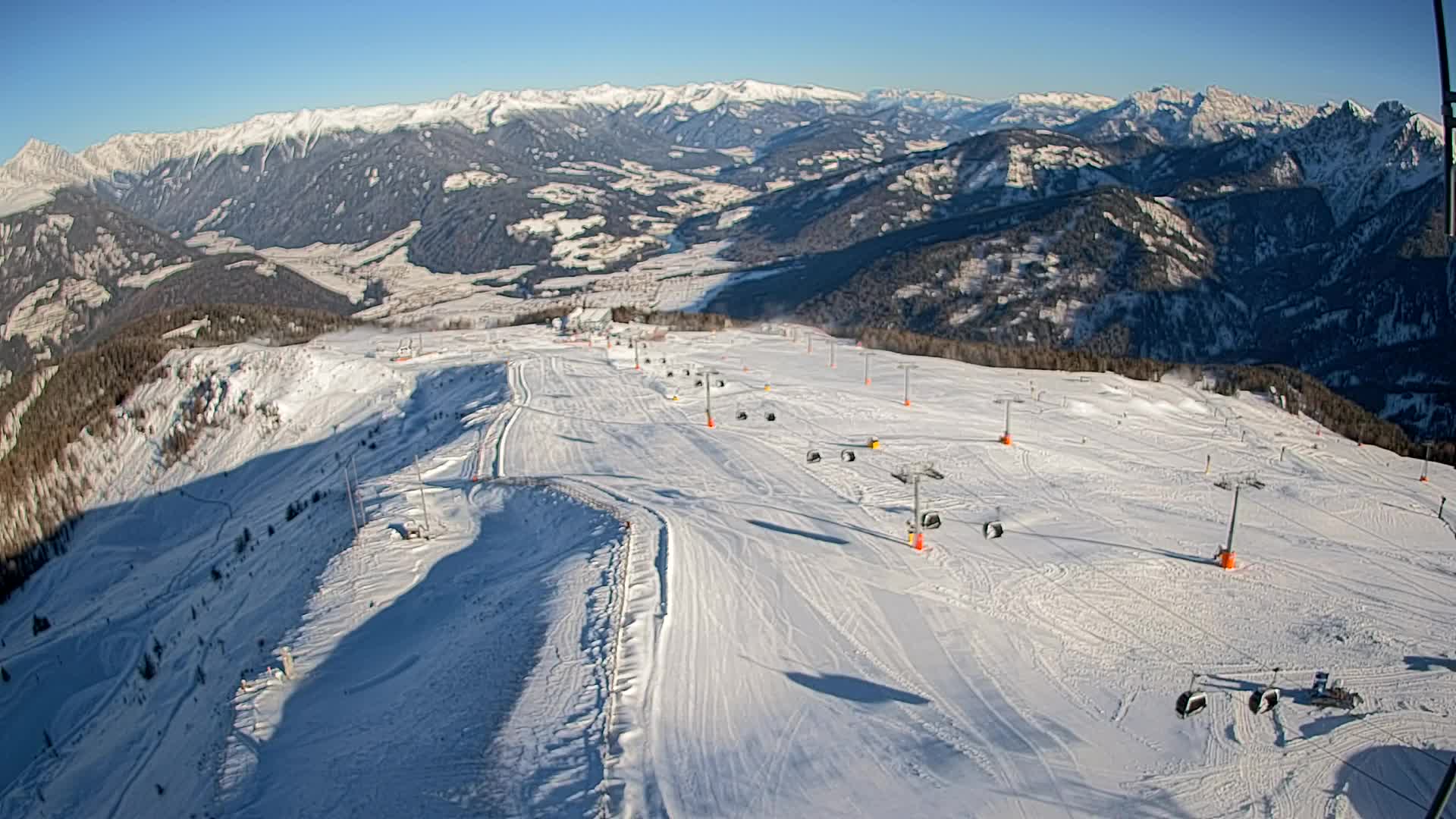 Kronplatz-Gipfel | Blick nach Olang – Valdaora