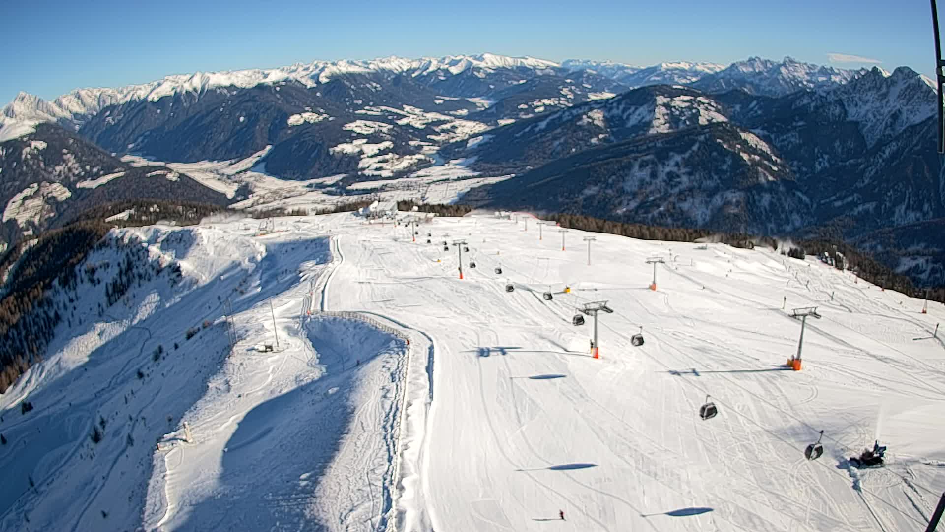 Kronplatz-Gipfel | Blick nach Olang – Valdaora