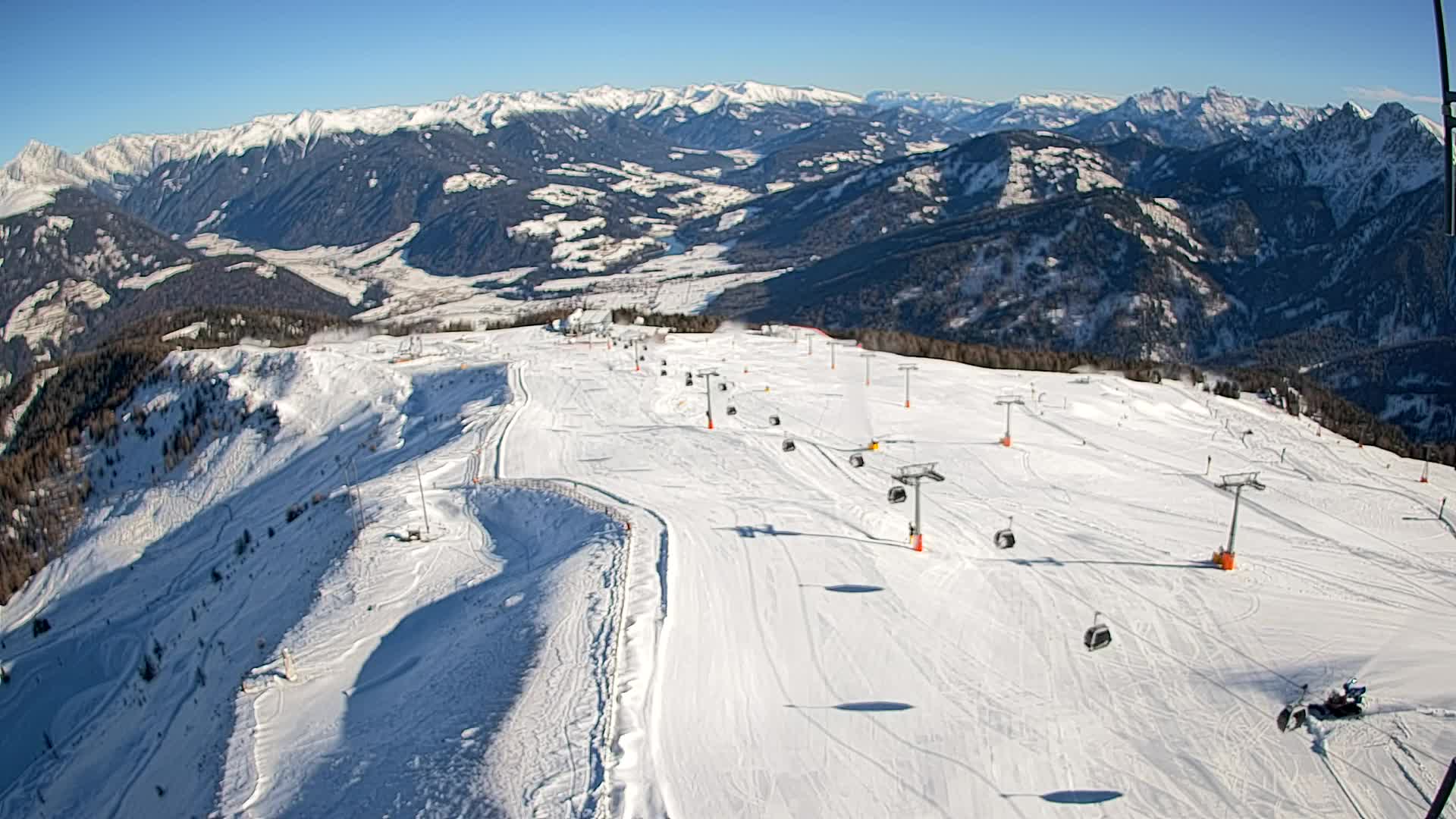 Kronplatz-Gipfel | Blick nach Olang – Valdaora