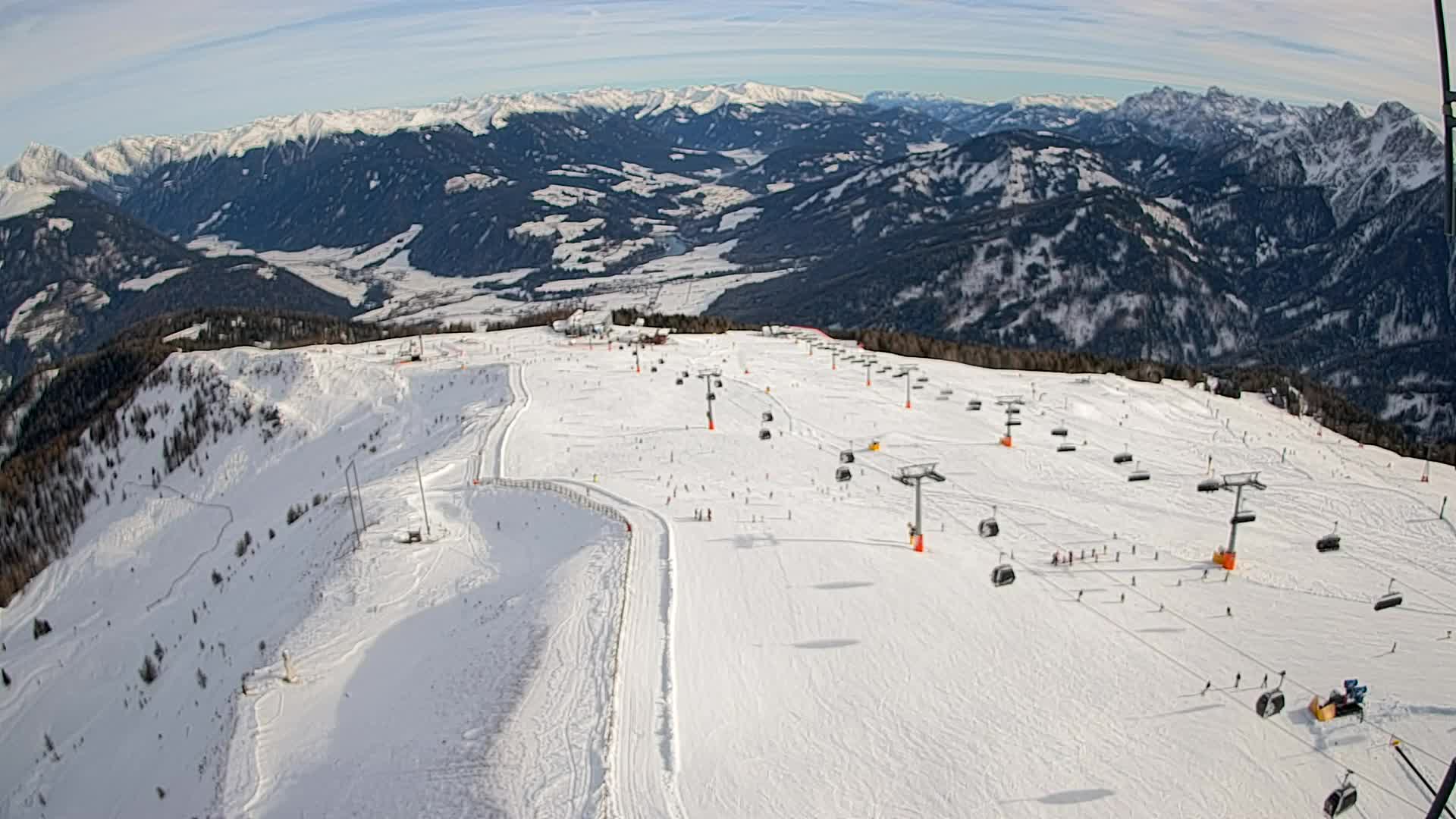 Kronplatz vrh | pogled na Valdaora – Olang
