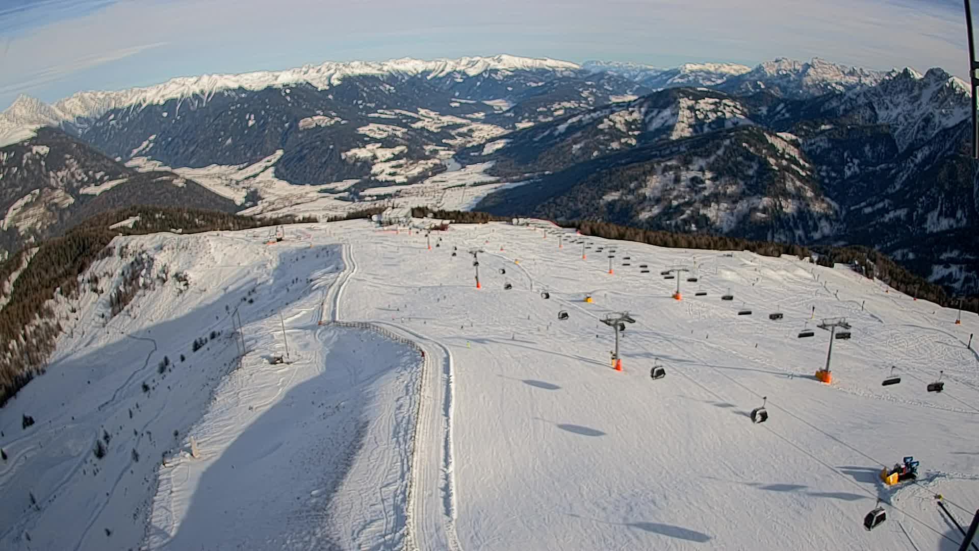 Kronplatz-Gipfel | Blick nach Olang – Valdaora