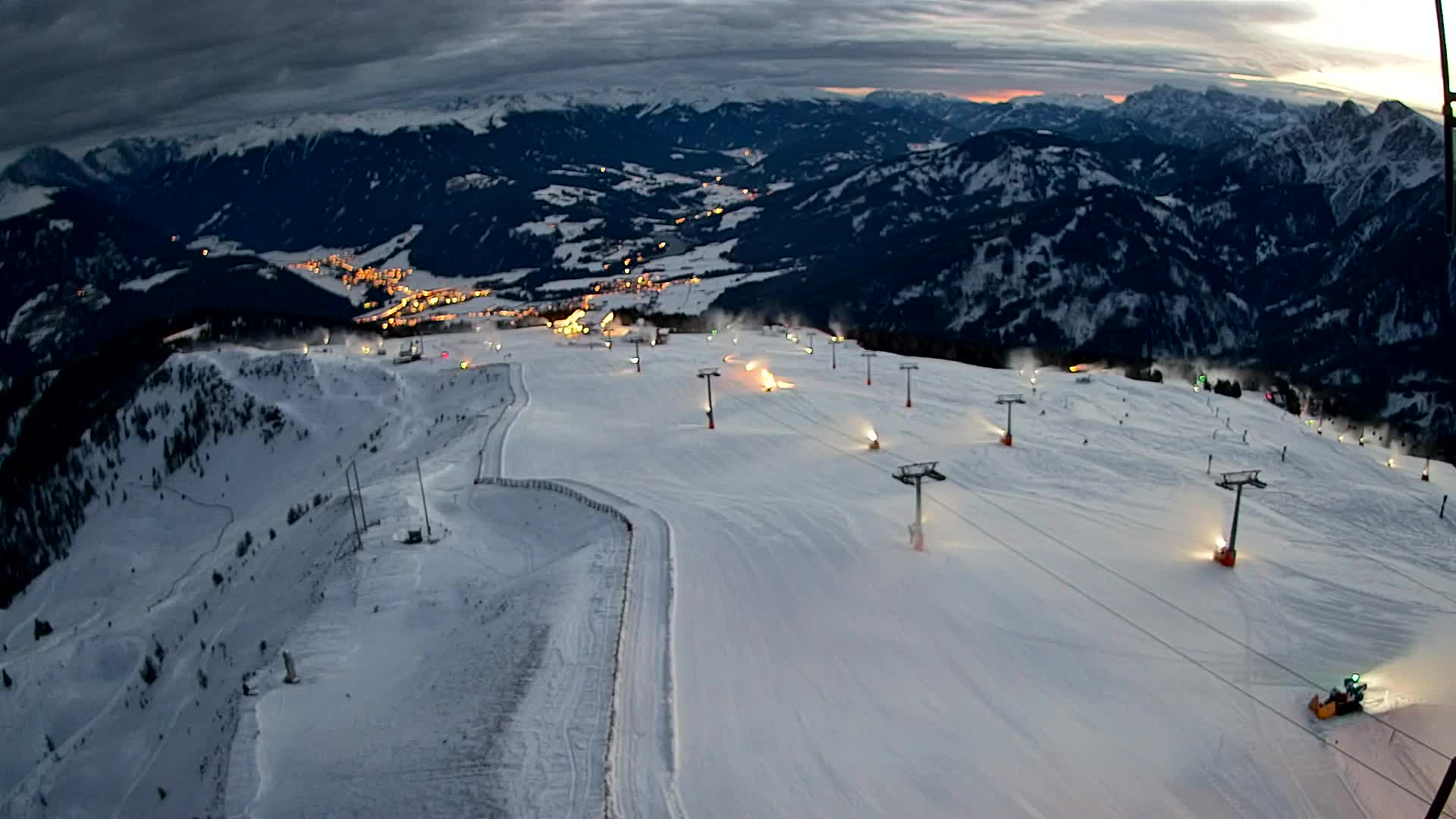 Kronplatz-Gipfel | Blick nach Olang – Valdaora
