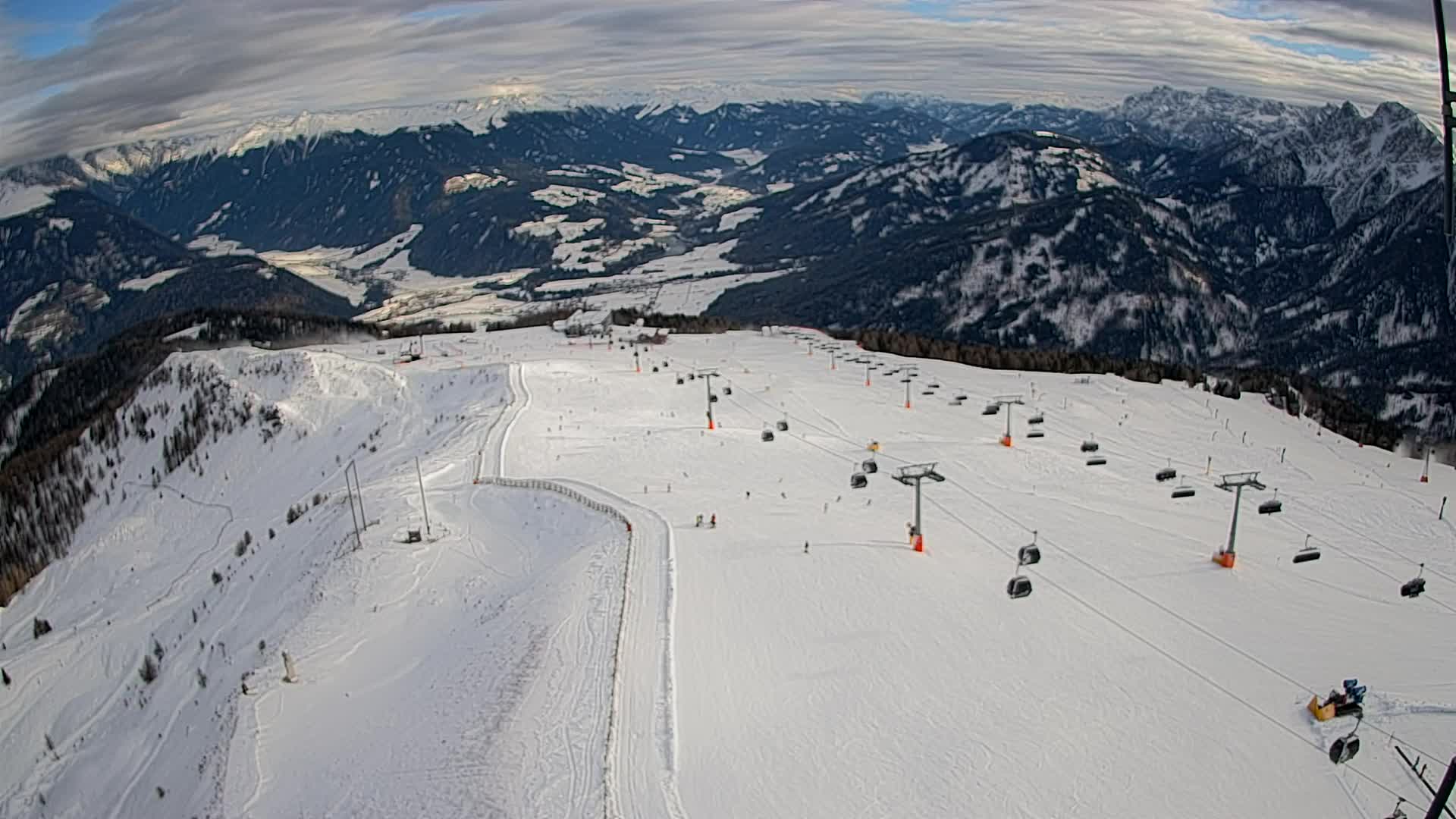 Kronplatz-Gipfel | Blick nach Olang – Valdaora