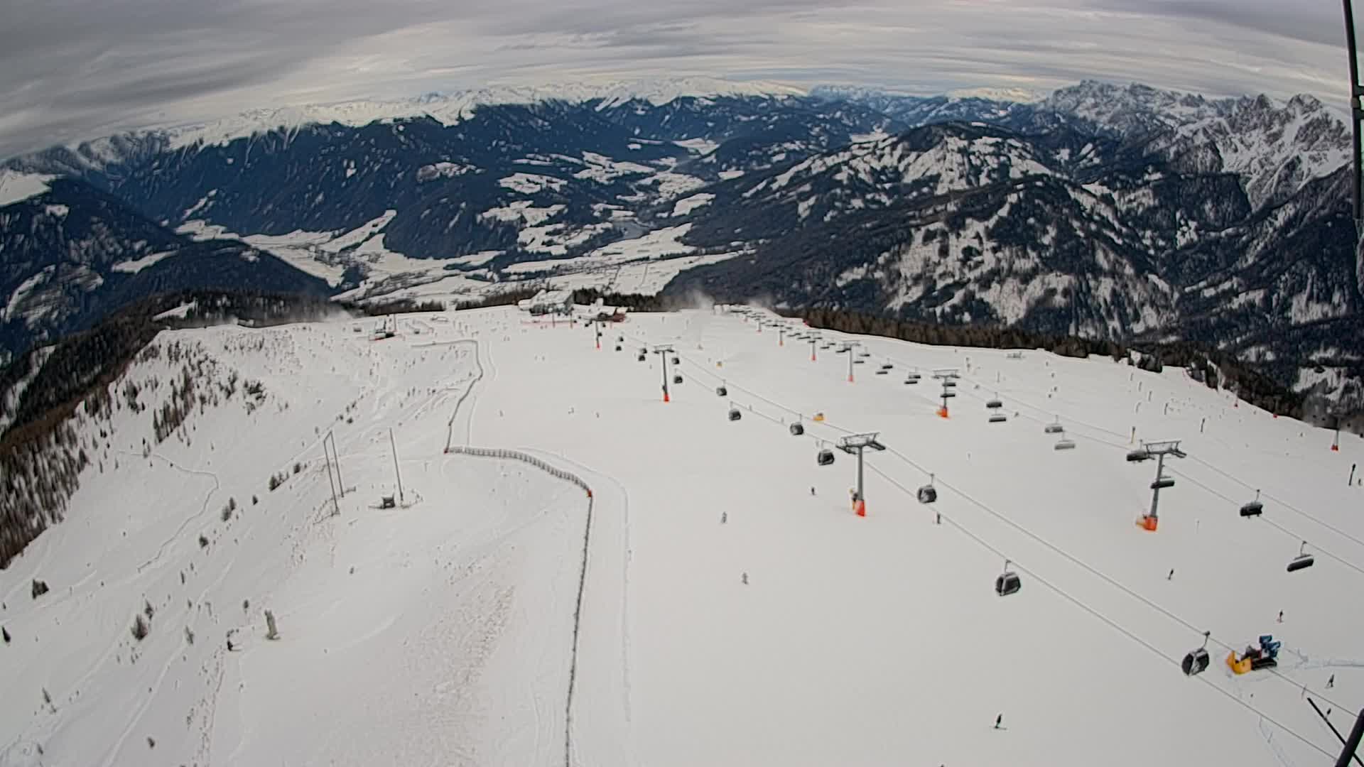 Kronplatz-Gipfel | Blick nach Olang – Valdaora