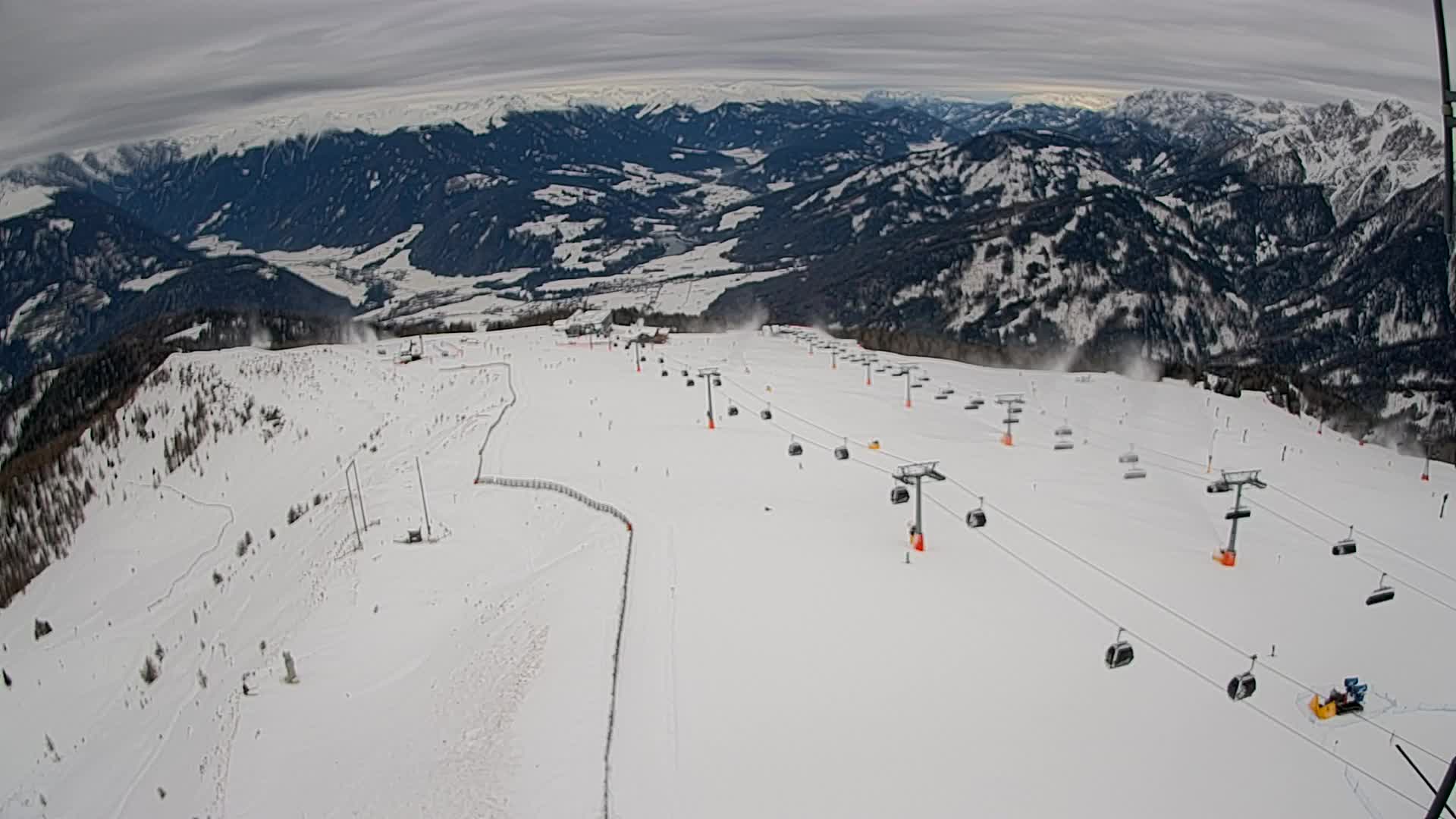 Kronplatz-Gipfel | Blick nach Olang – Valdaora