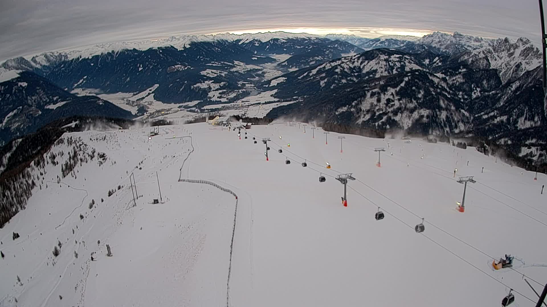 Kronplatz-Gipfel | Blick nach Olang – Valdaora