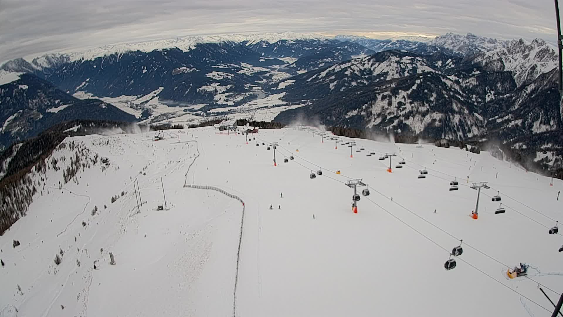 Kronplatz-Gipfel | Blick nach Olang – Valdaora