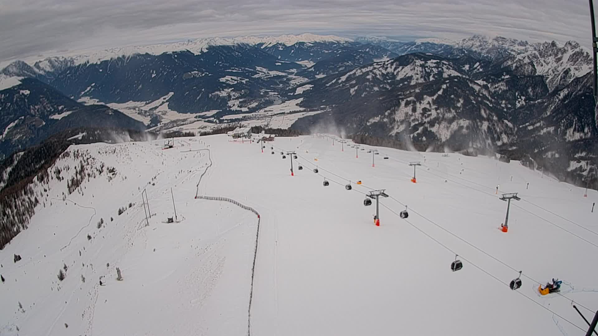 Kronplatz-Gipfel | Blick nach Olang – Valdaora