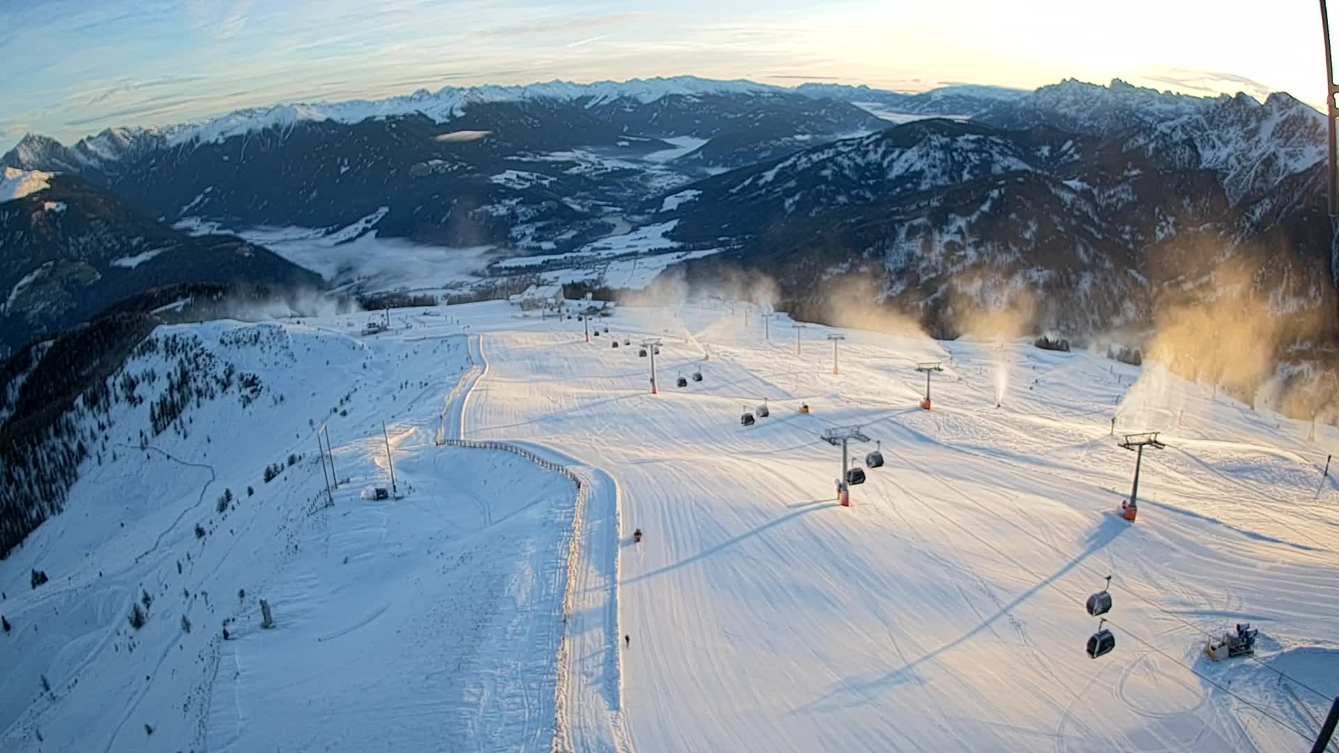 Kronplatz-Gipfel | Blick nach Olang – Valdaora