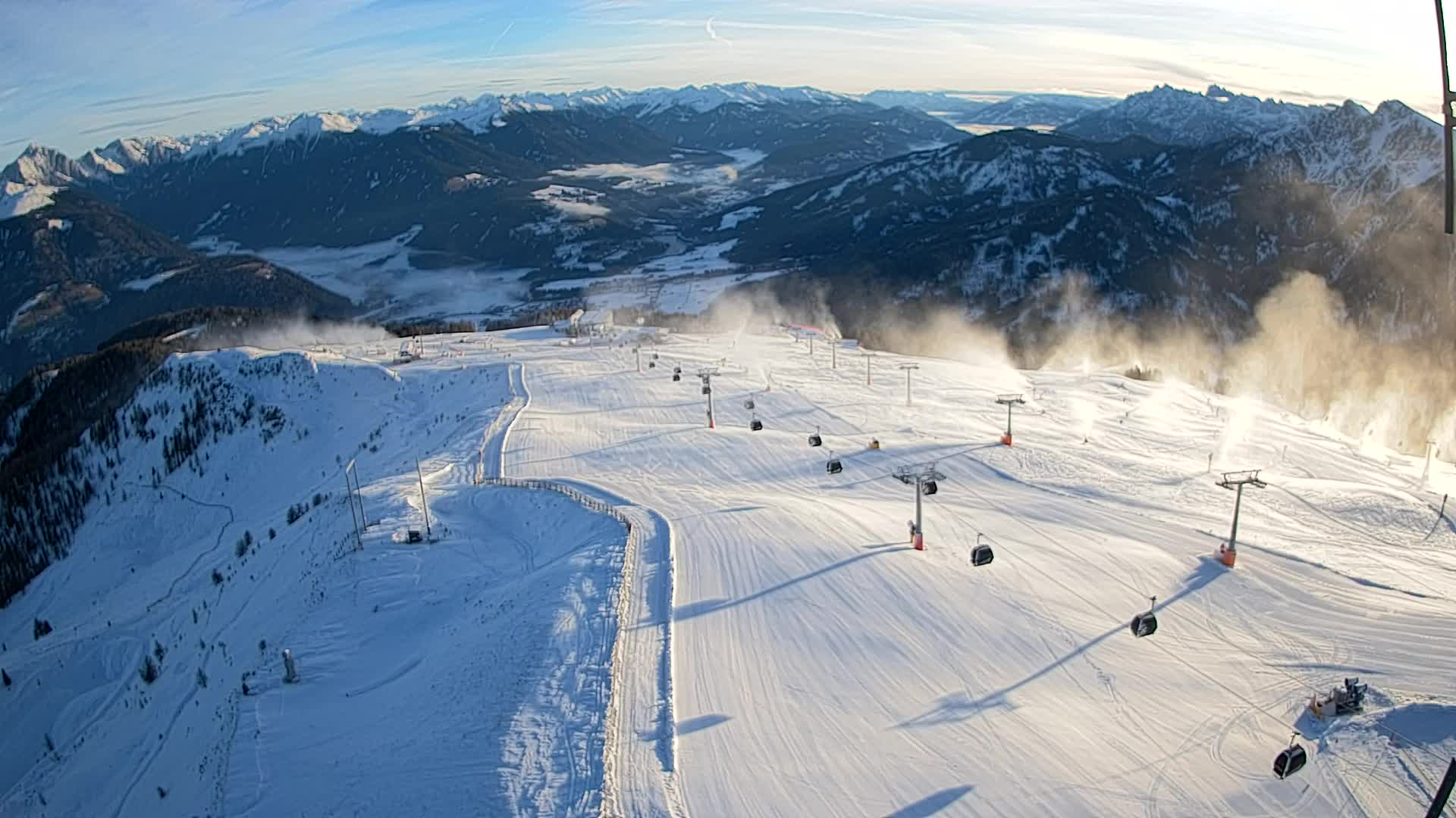 Kronplatz-Gipfel | Blick nach Olang – Valdaora