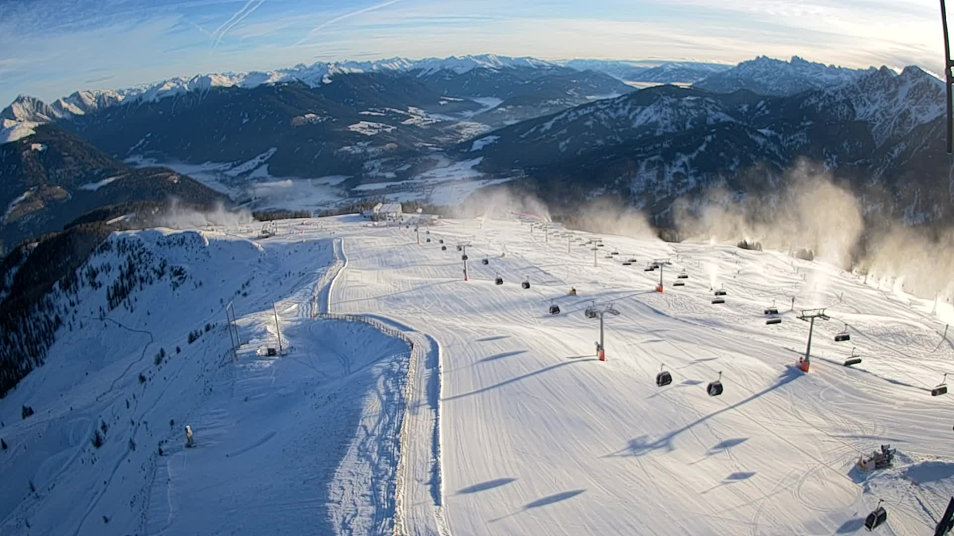 Kronplatz-Gipfel | Blick nach Olang – Valdaora