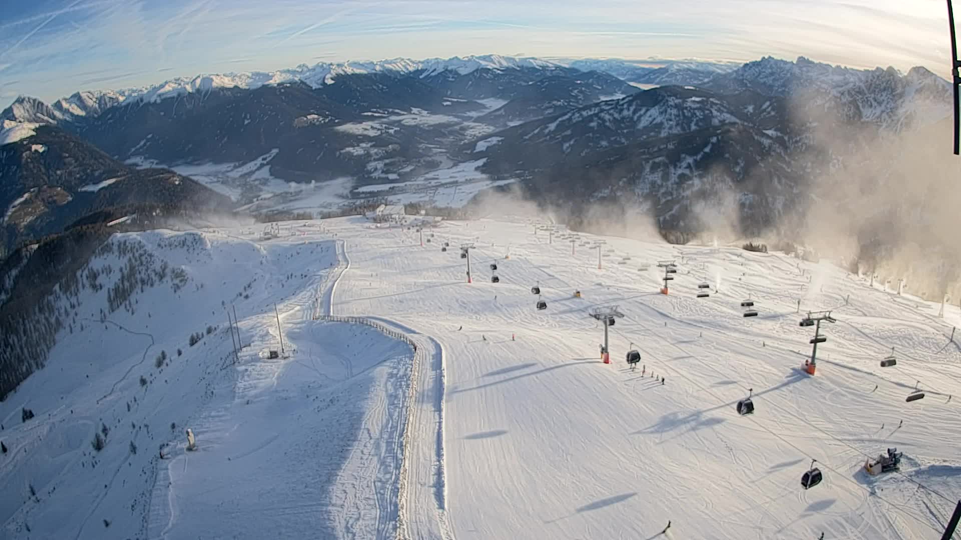 Kronplatz-Gipfel | Blick nach Olang – Valdaora