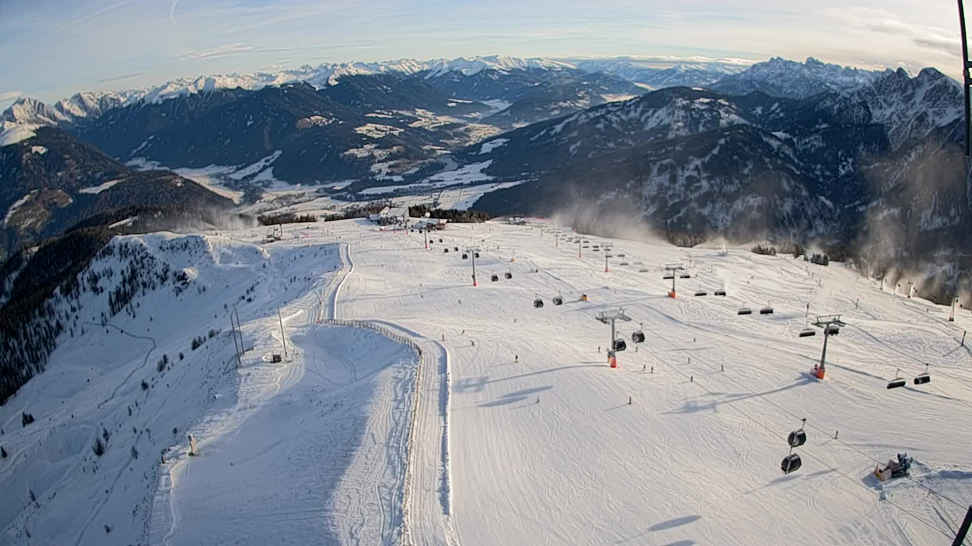 Kronplatz-Gipfel | Blick nach Olang – Valdaora