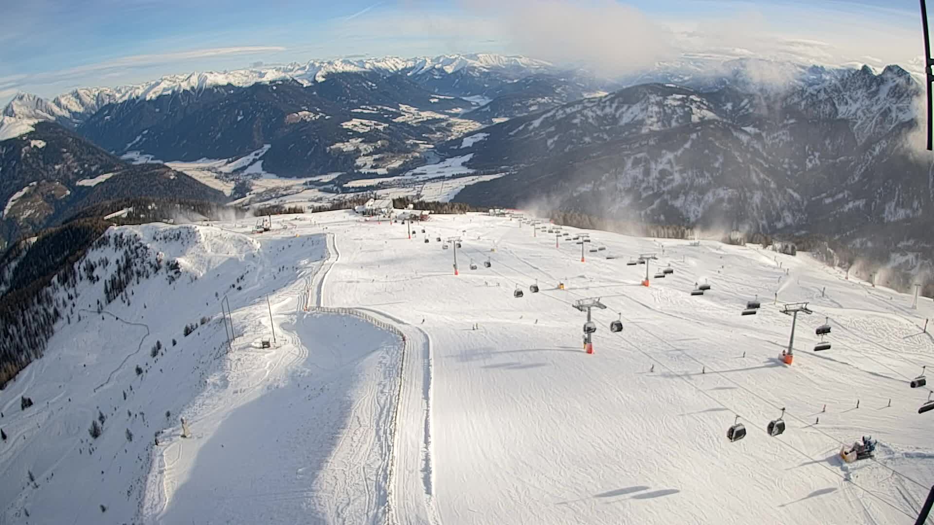 Kronplatz-Gipfel | Blick nach Olang – Valdaora