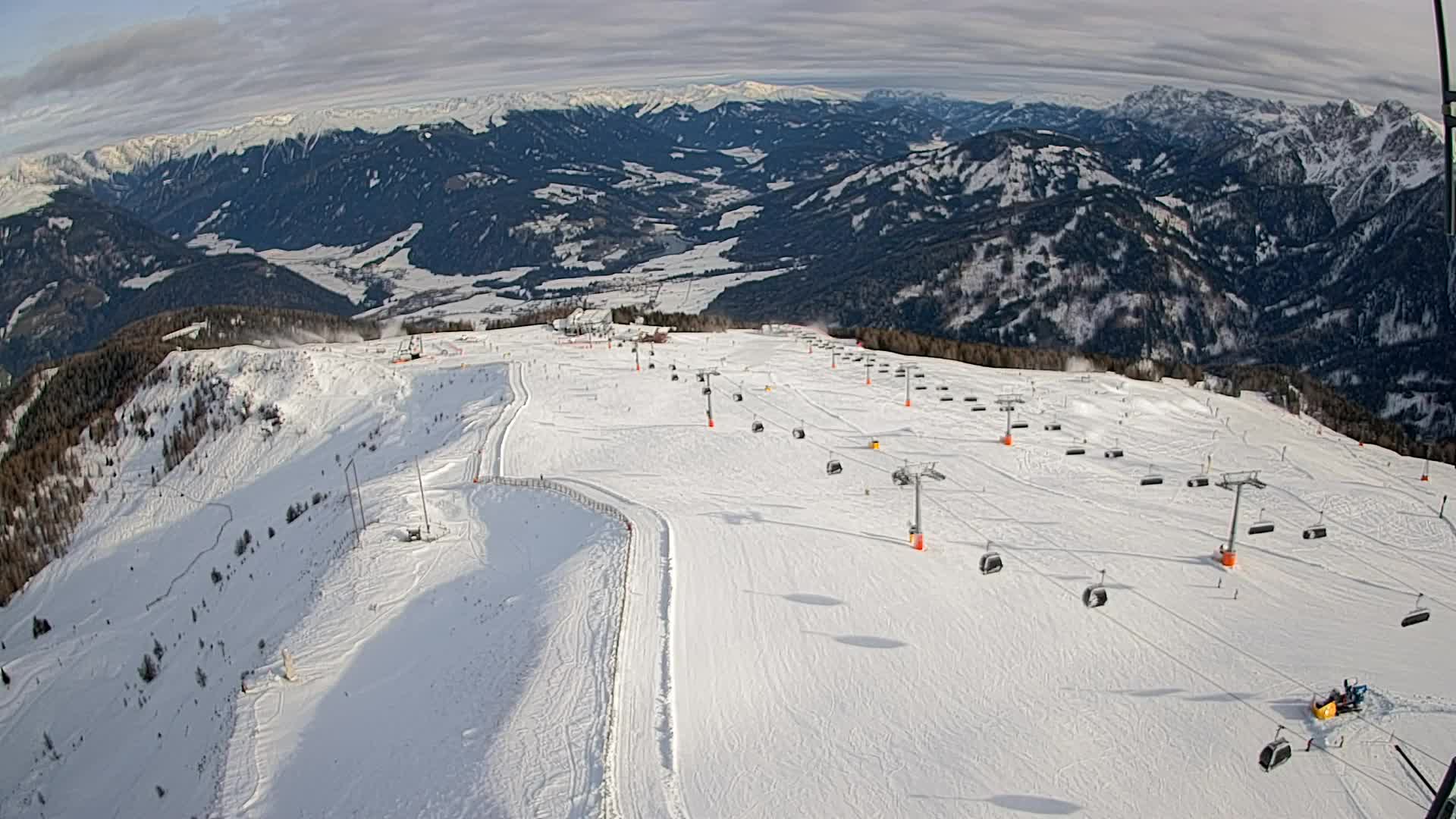 Kronplatz-Gipfel | Blick nach Olang – Valdaora