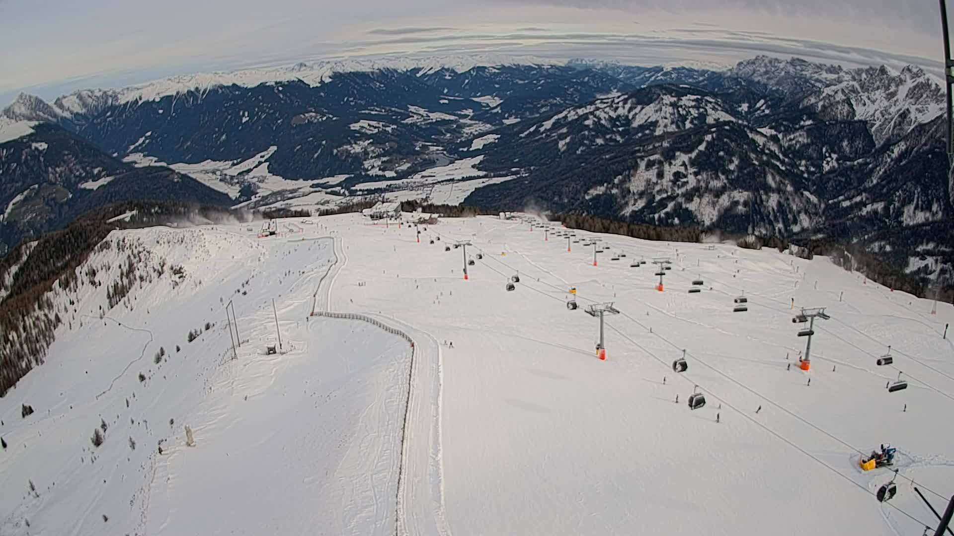Kronplatz-Gipfel | Blick nach Olang – Valdaora