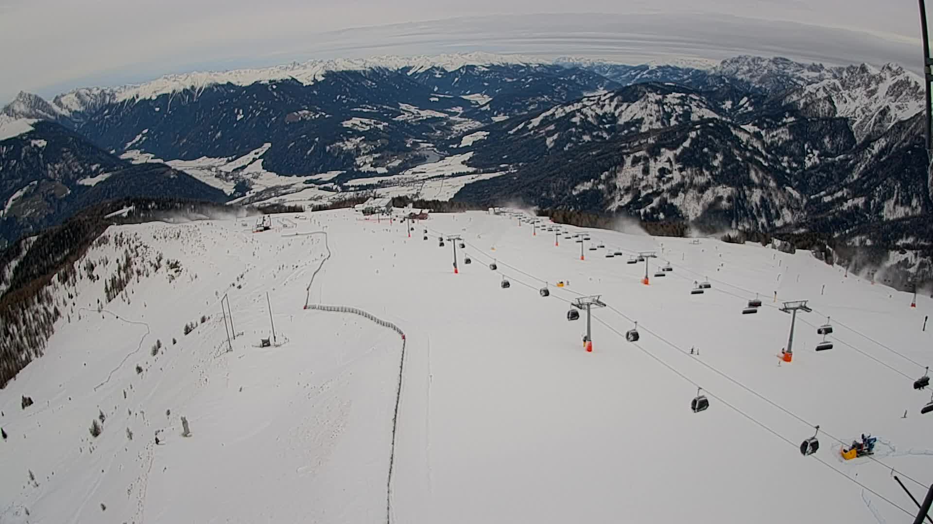 Kronplatz-Gipfel | Blick nach Olang – Valdaora