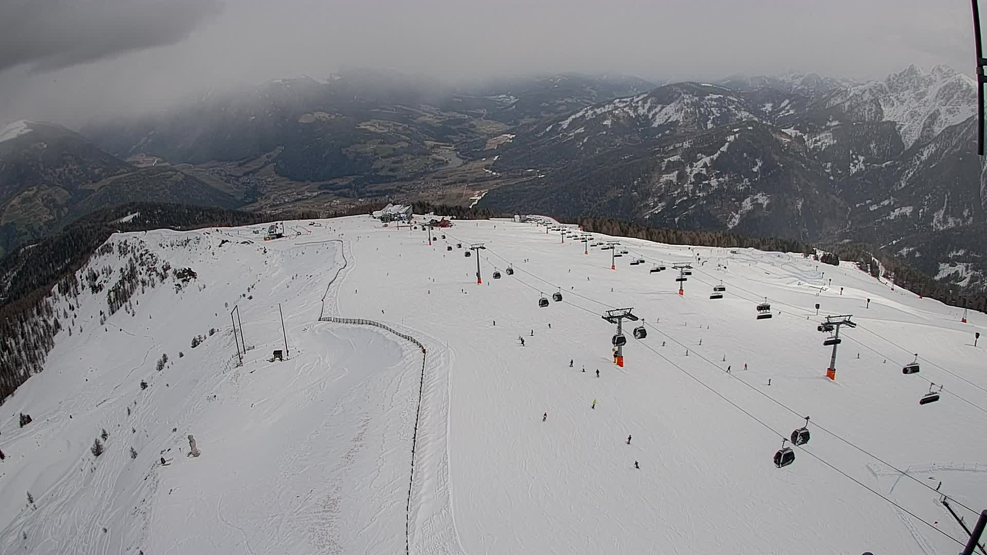 Kronplatz-Gipfel | Blick nach Olang – Valdaora