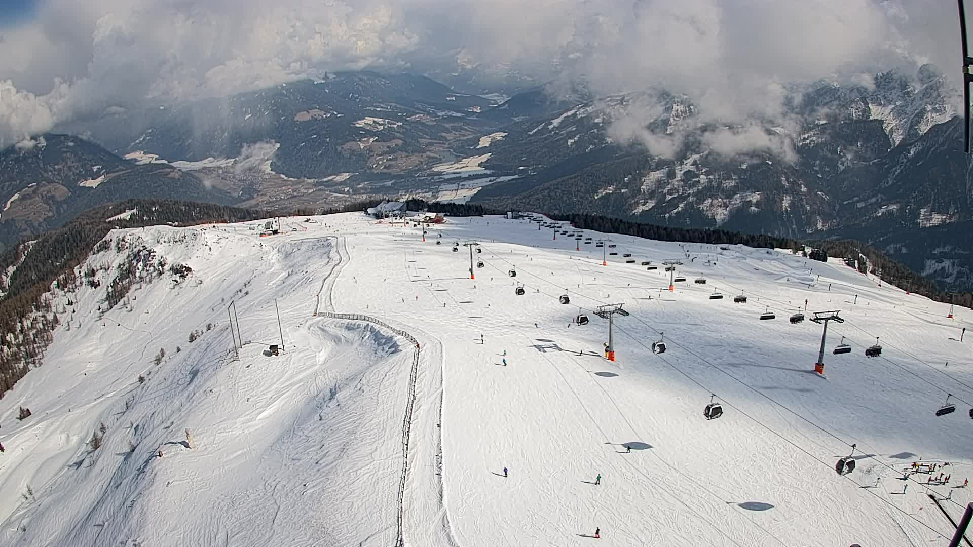 Kronplatz-Gipfel | Blick nach Olang – Valdaora