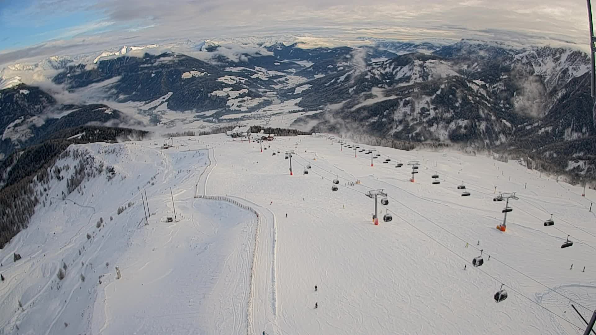 Kronplatz-Gipfel | Blick nach Olang – Valdaora