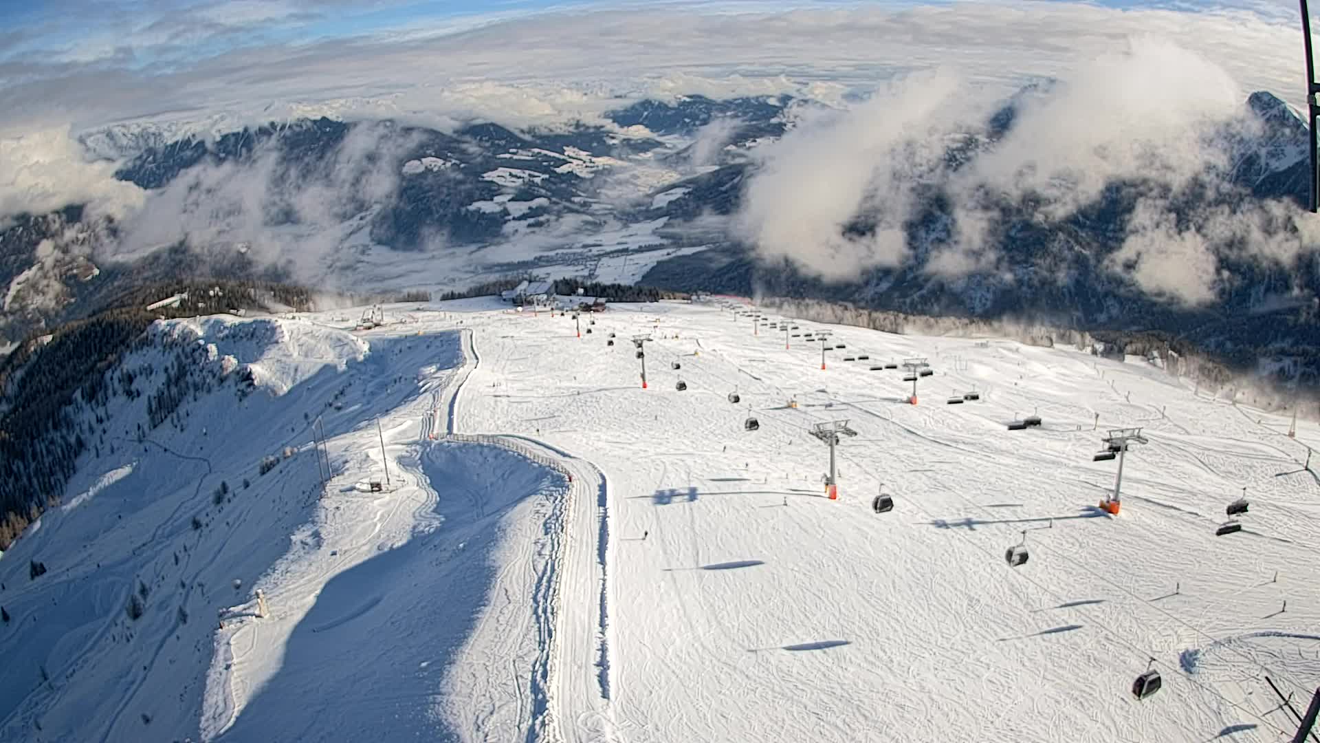Kronplatz vrh | pogled na Valdaora – Olang
