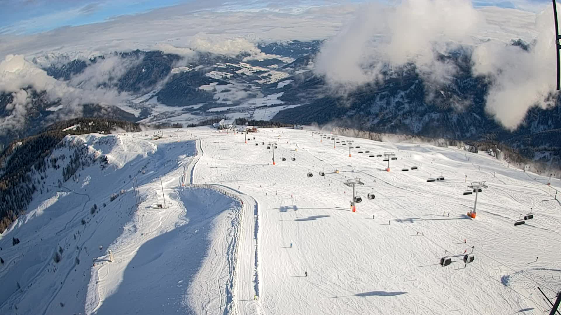 Kronplatz-Gipfel | Blick nach Olang – Valdaora