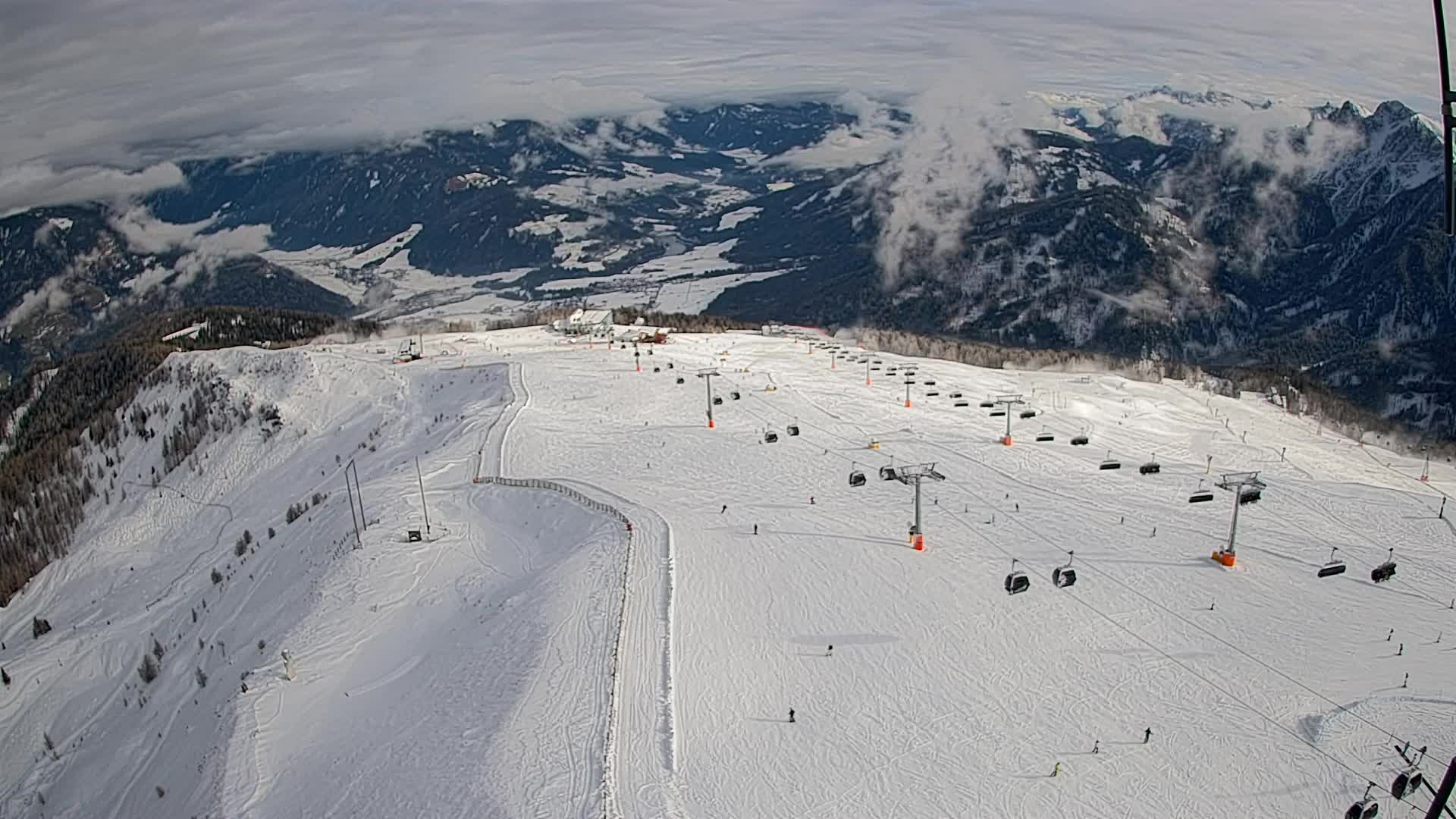 Kronplatz vrh | pogled na Valdaora – Olang