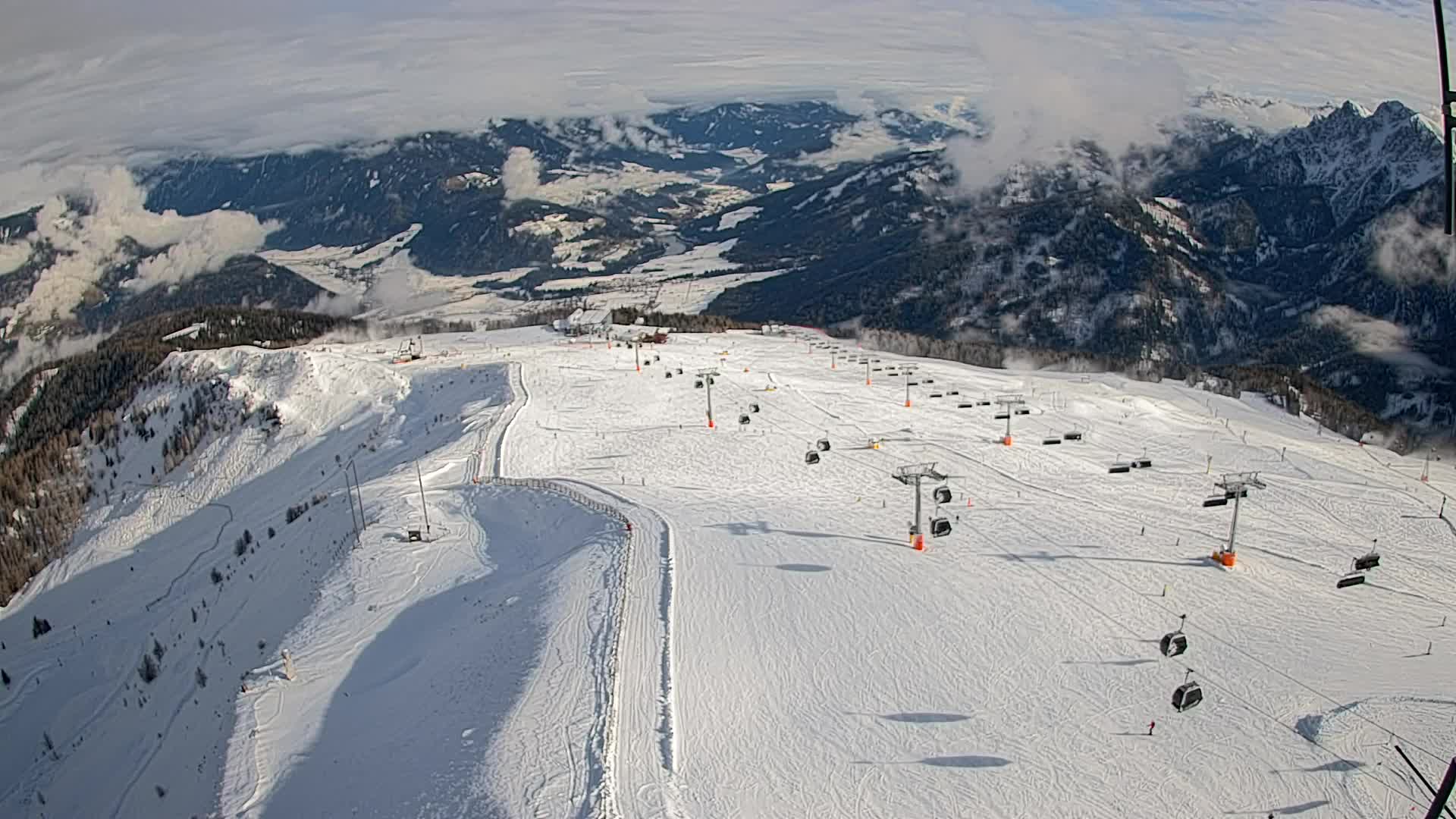Sommet du Kronplatz | vue sur Valdaora – Olang