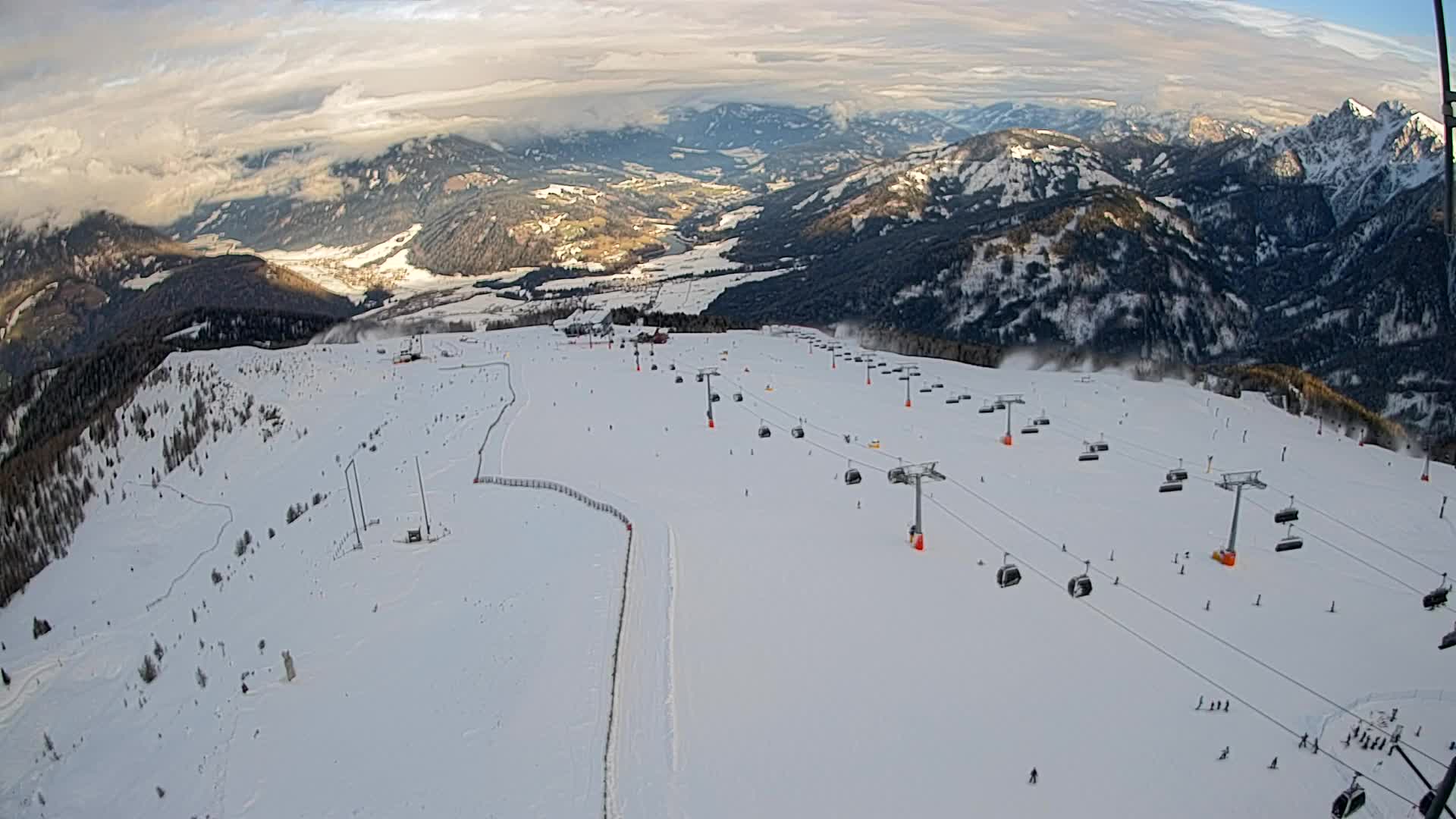 Kronplatz-Gipfel | Blick nach Olang – Valdaora