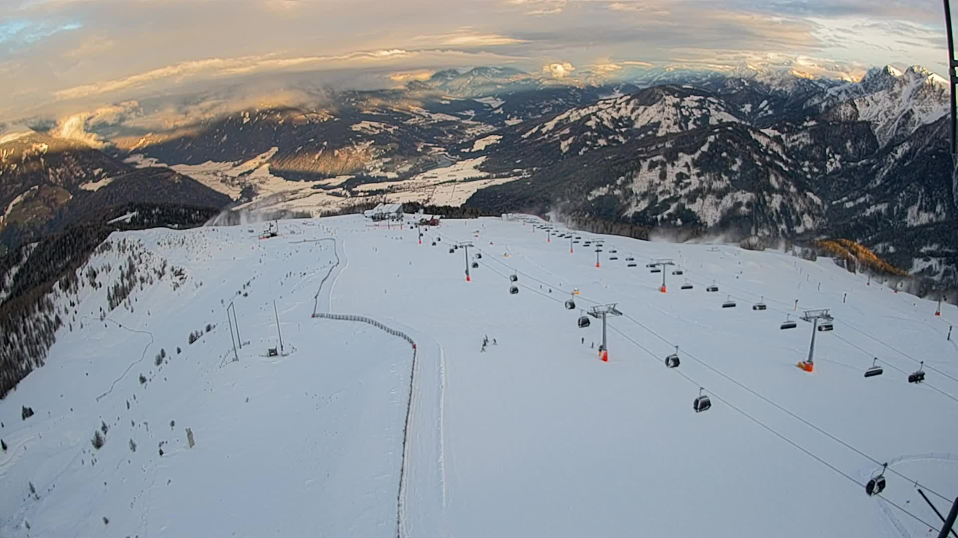 Kronplatz-Gipfel | Blick nach Olang – Valdaora