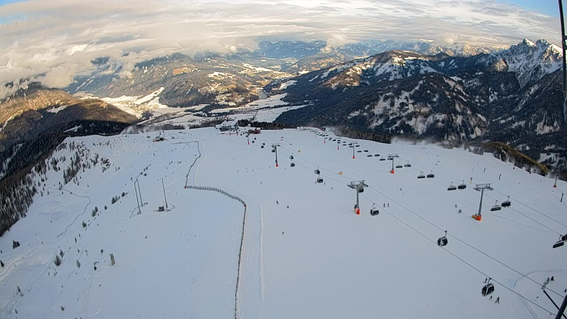 Kronplatz-Gipfel | Blick nach Olang – Valdaora