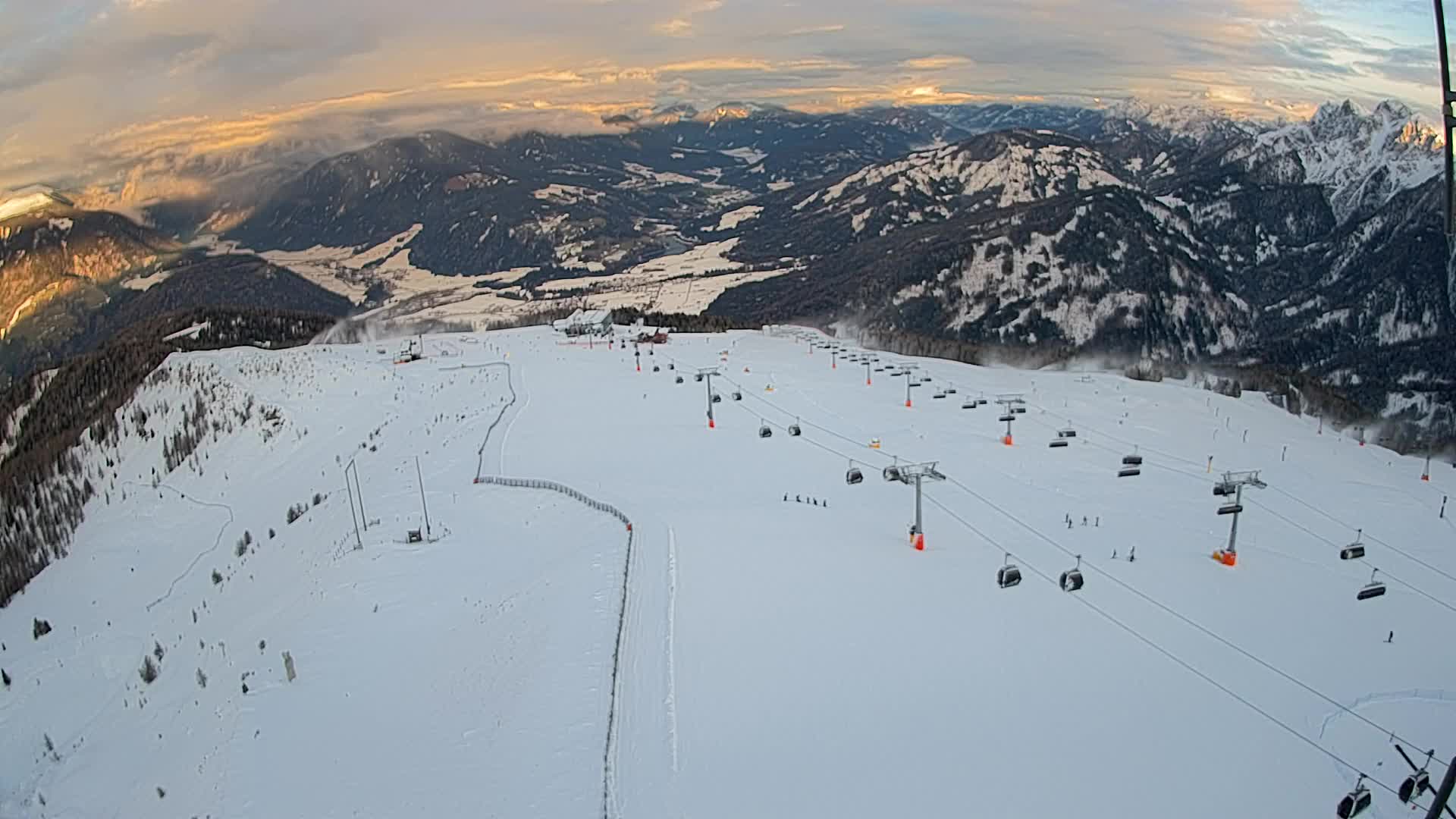 Kronplatz-Gipfel | Blick nach Olang – Valdaora