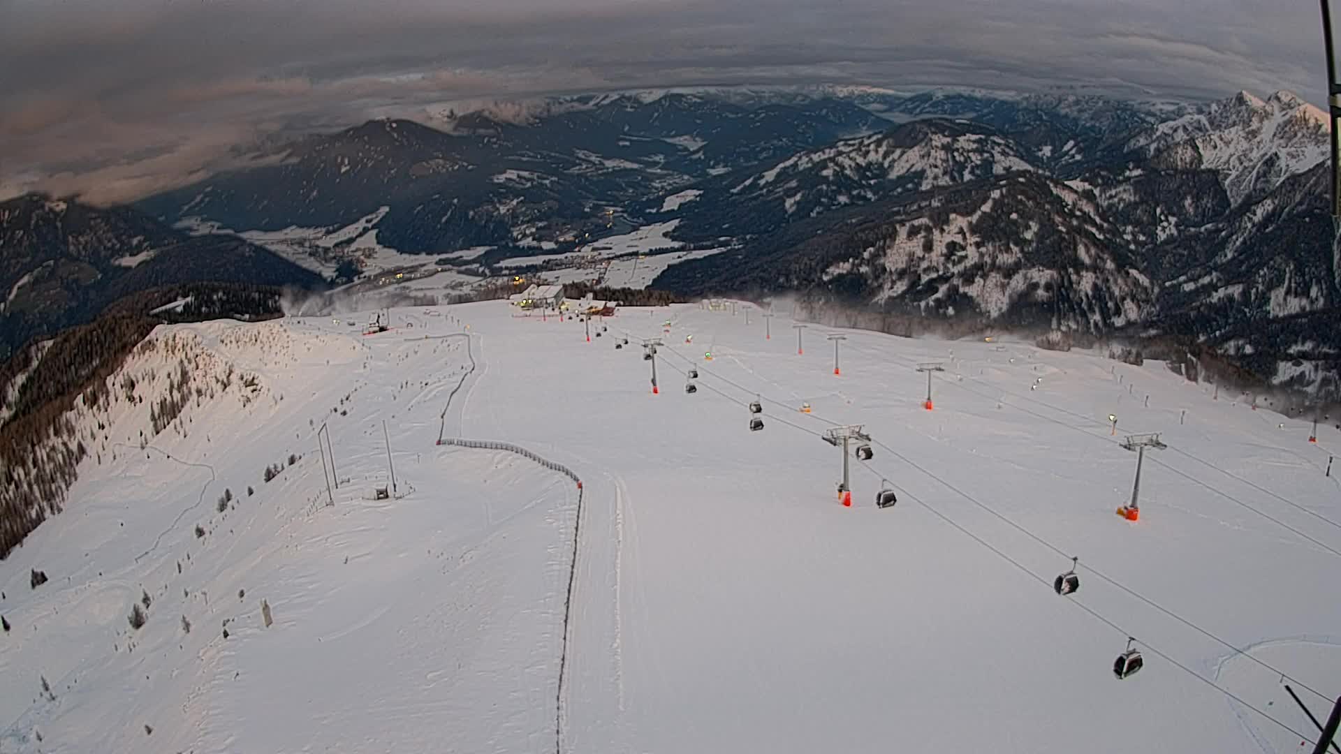 Kronplatz-Gipfel | Blick nach Olang – Valdaora