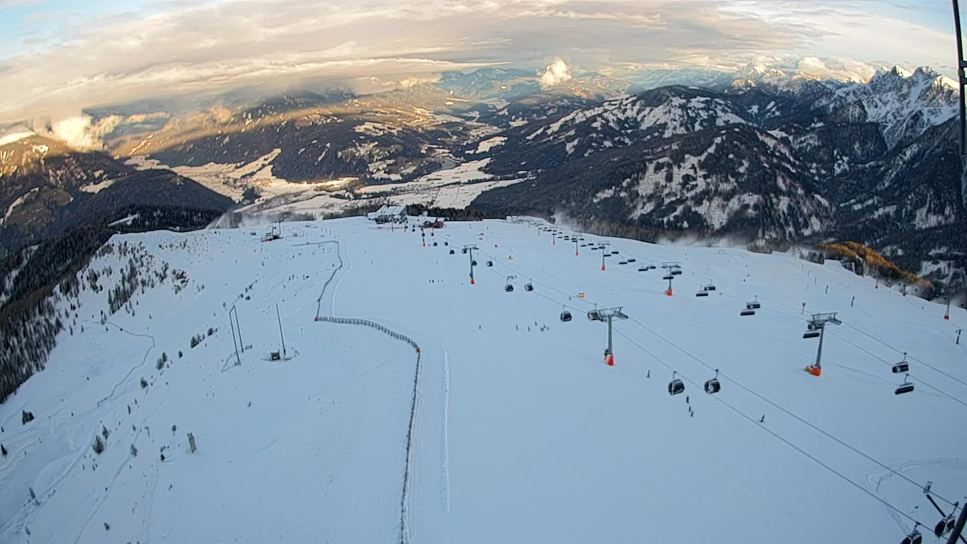 Kronplatz-Gipfel | Blick nach Olang – Valdaora