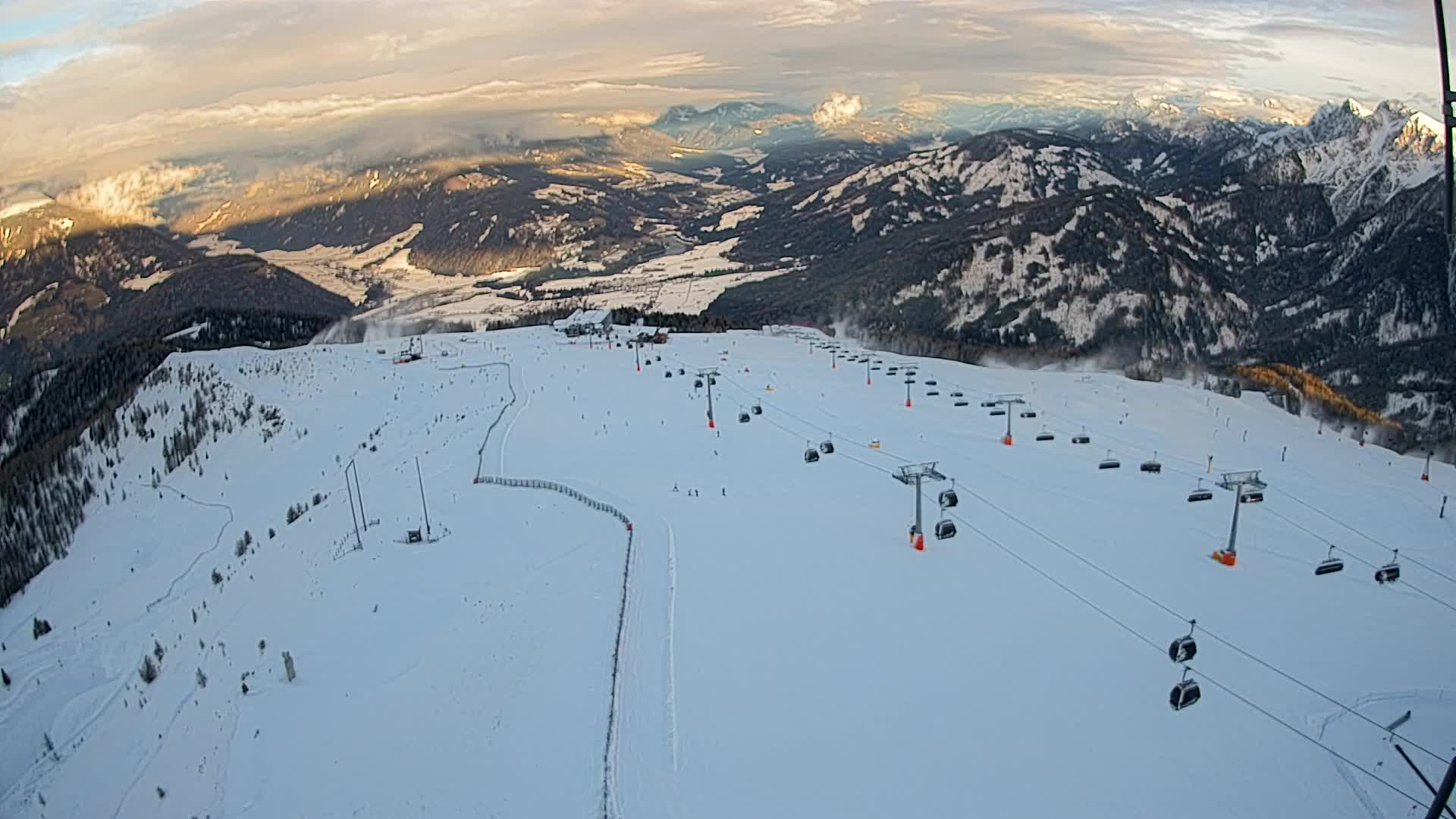 Kronplatz-Gipfel | Blick nach Olang – Valdaora