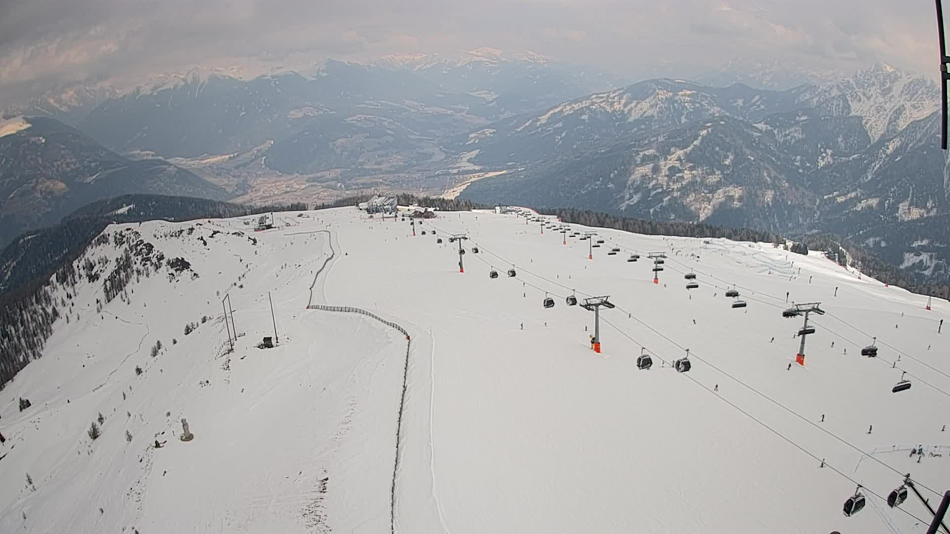 Kronplatz-Gipfel | Blick nach Olang – Valdaora