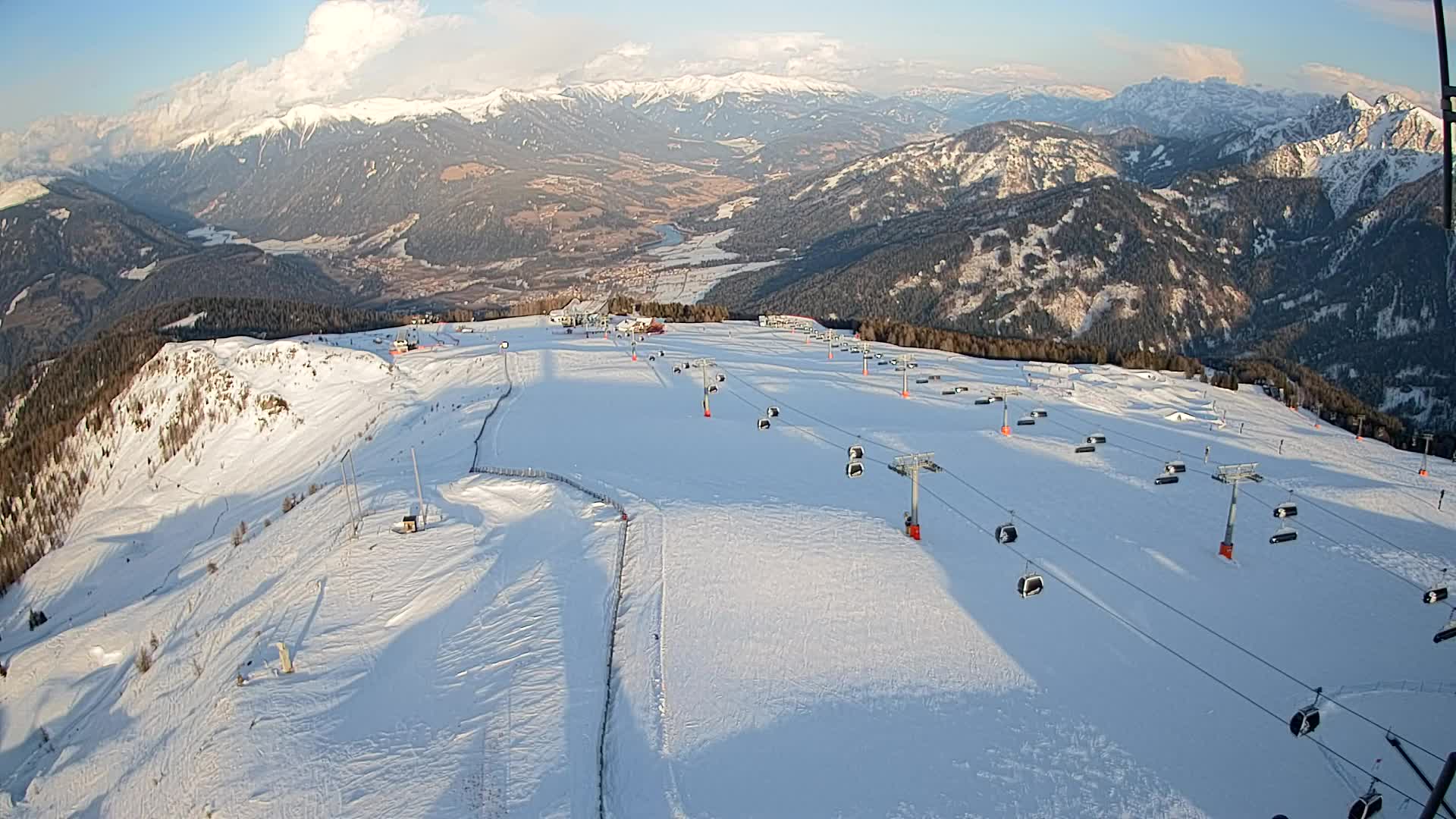 Kronplatz-Gipfel | Blick nach Olang – Valdaora