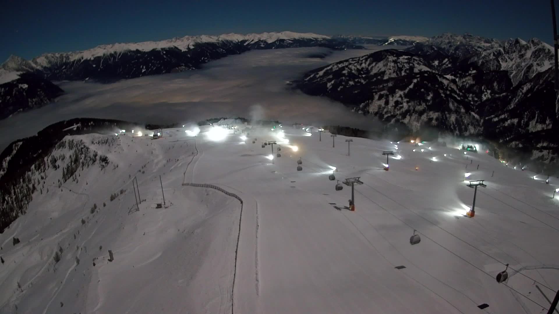 Kronplatz-Gipfel | Blick nach Olang – Valdaora