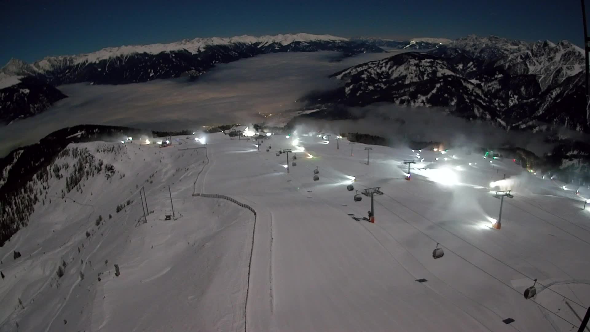 Kronplatz-Gipfel | Blick nach Olang – Valdaora