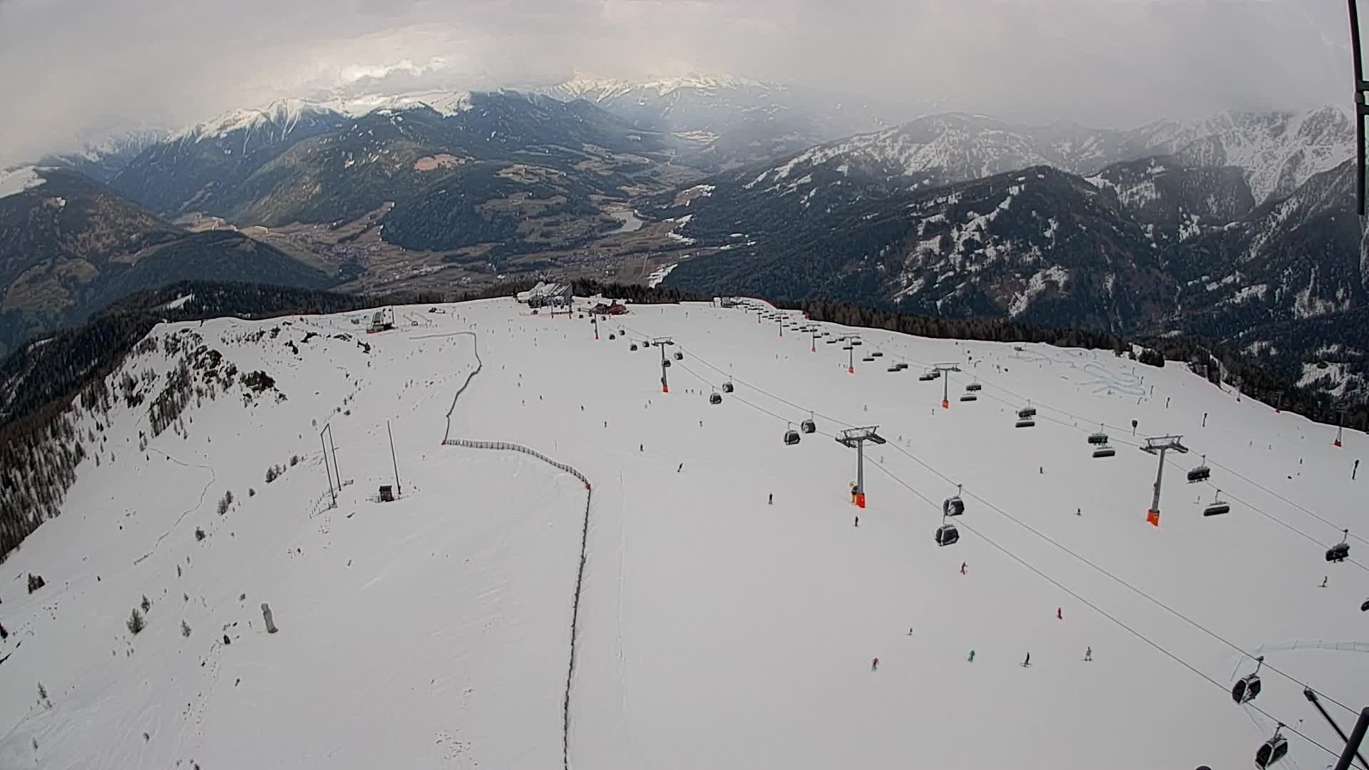 Kronplatz-Gipfel | Blick nach Olang – Valdaora