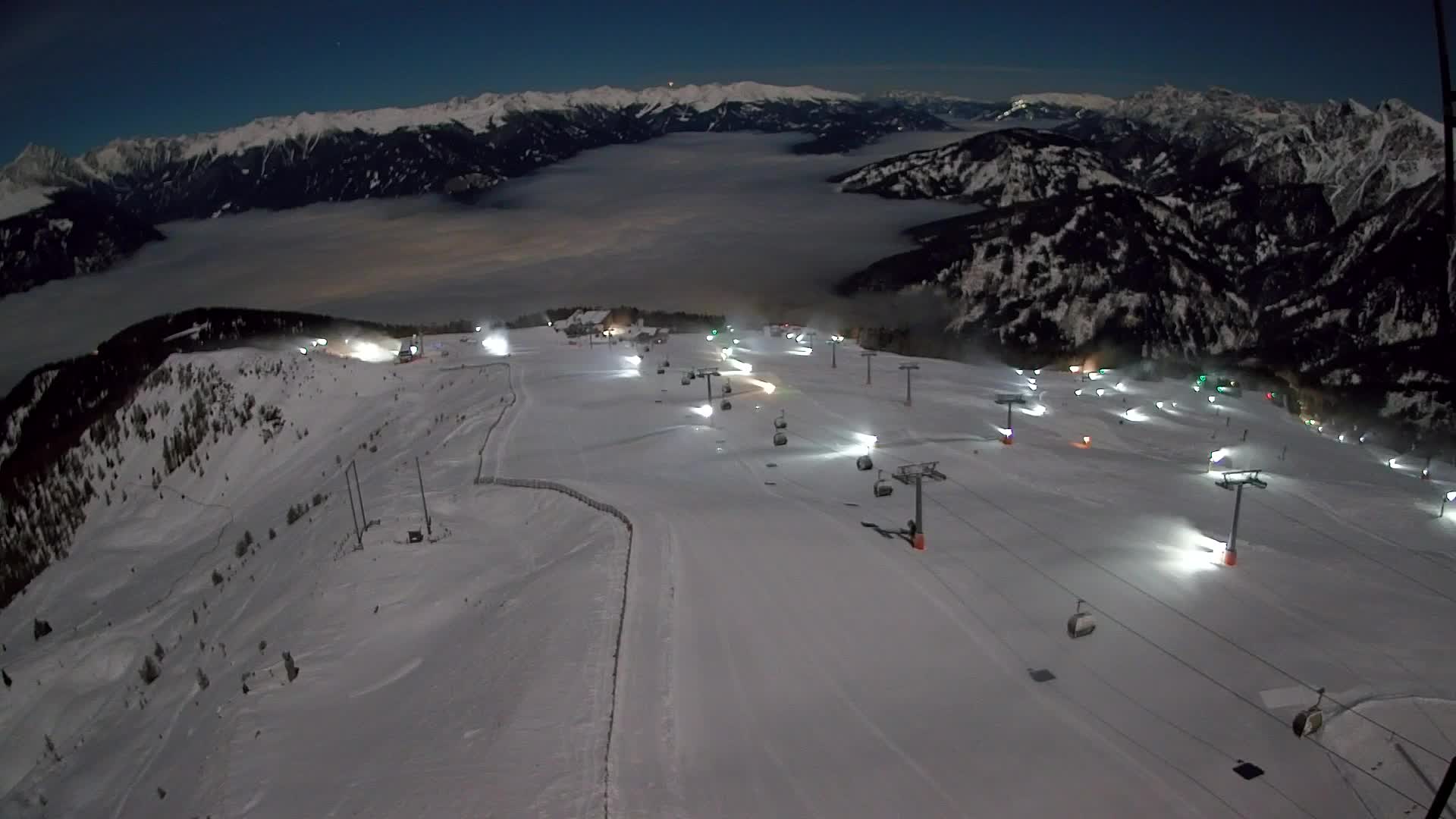 Kronplatz-Gipfel | Blick nach Olang – Valdaora